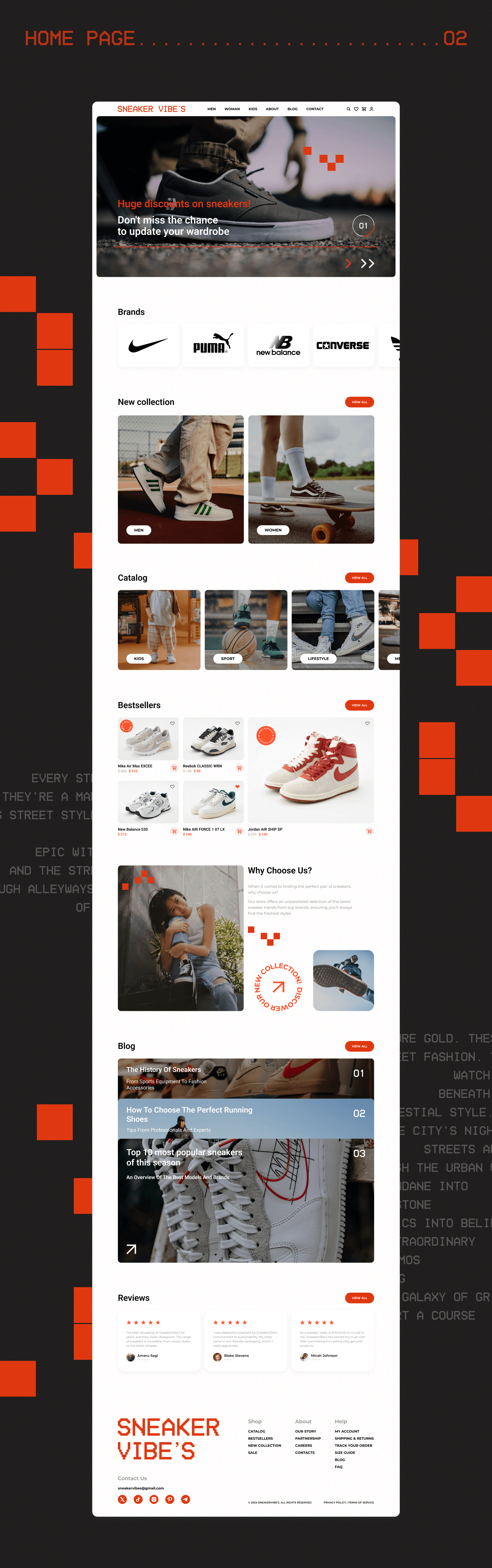SnikerVibe's E-commerce concept — Изображение №5 — Интерфейсы, Анимация на Dprofile