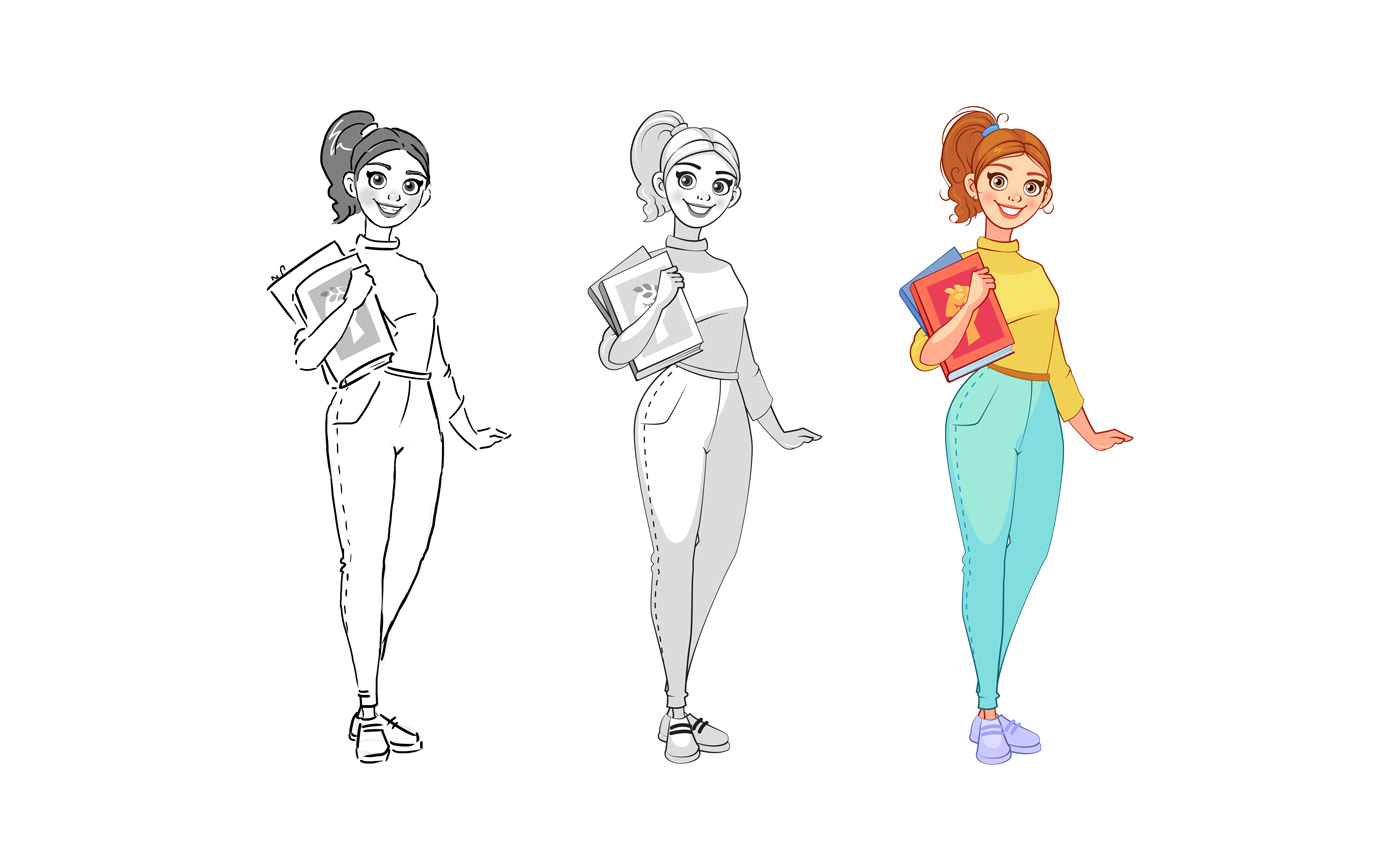 HI SCHOOL | Characters & Illustration — Изображение №8 — Брендинг, Иллюстрация на Dprofile