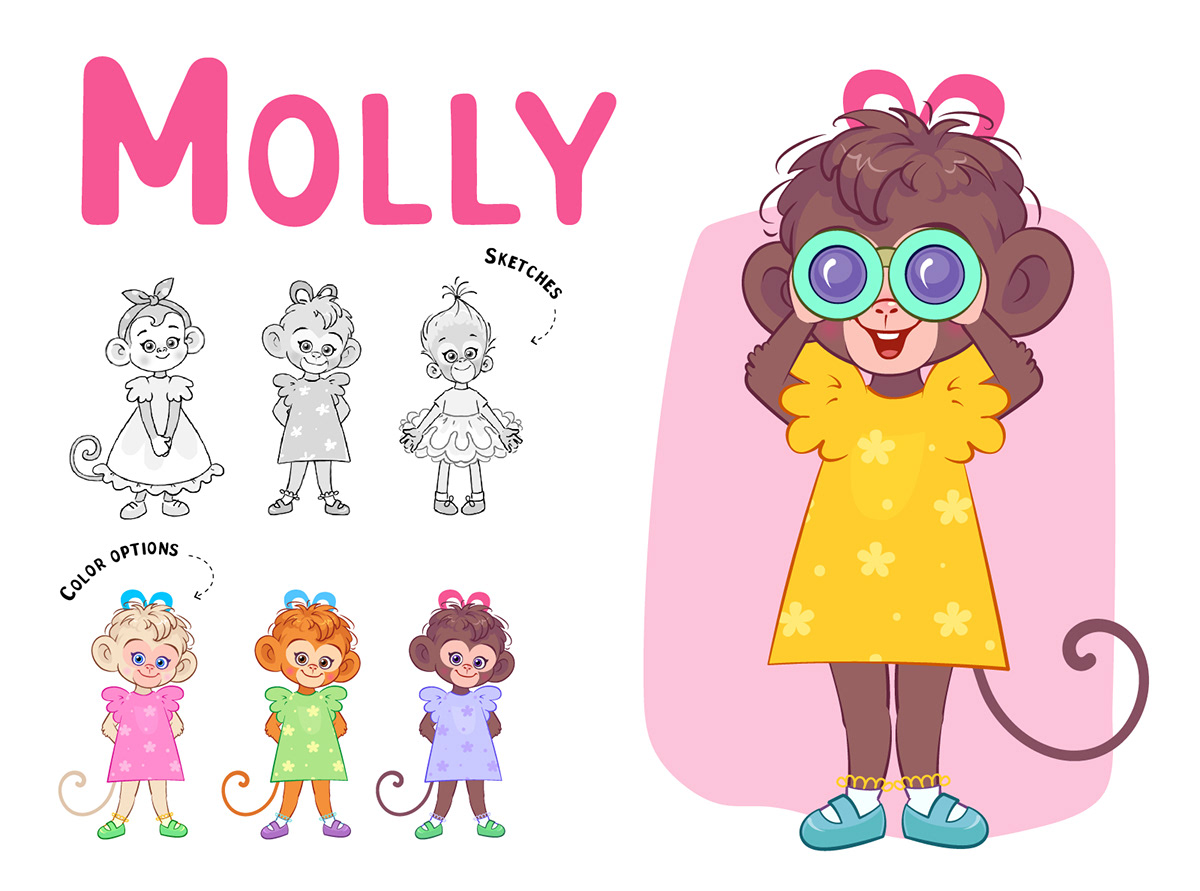 I Can Speak. Molly | Illustrations & Character Design — Изображение №4 — Иллюстрация, Анимация на Dprofile