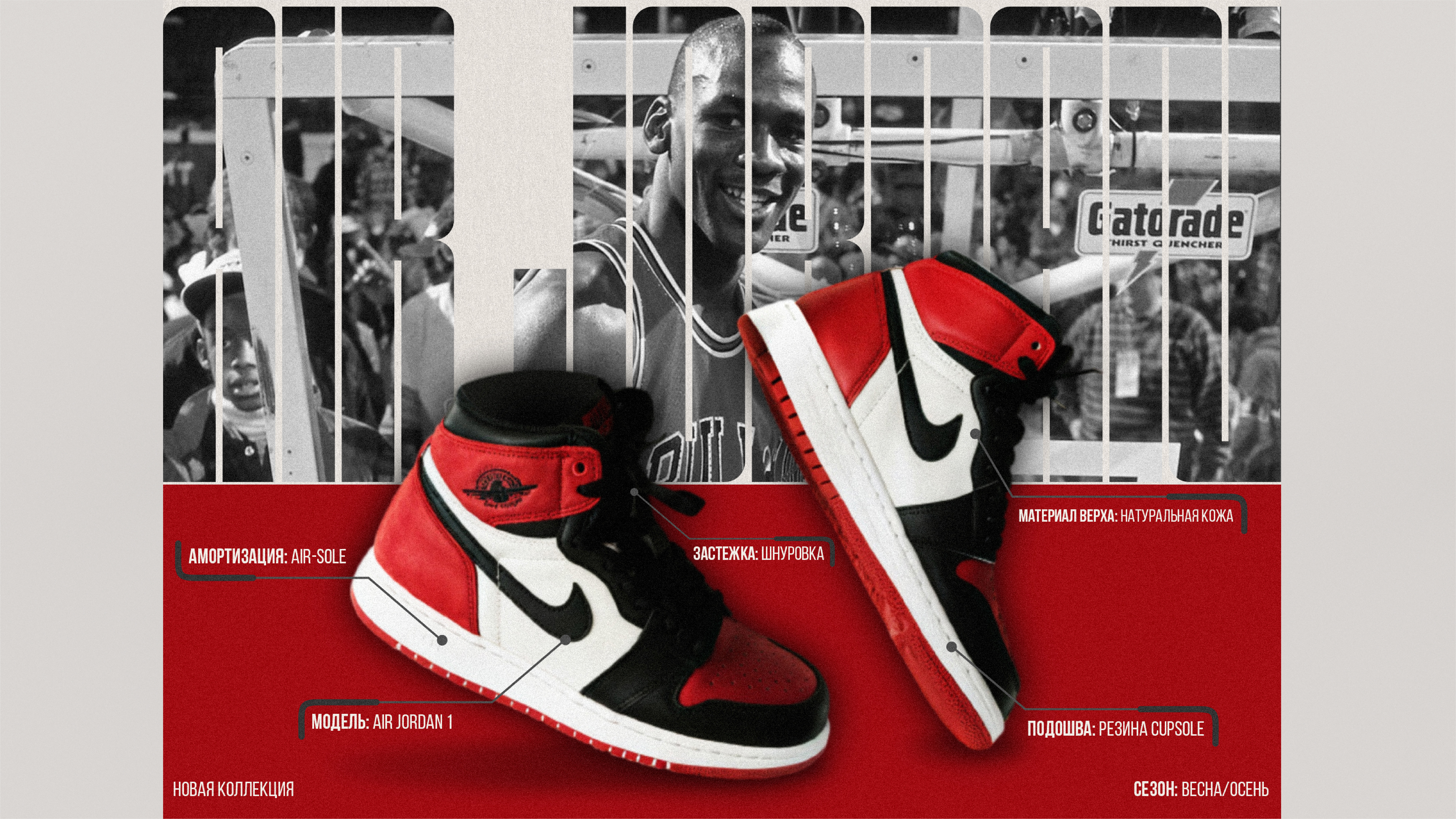 Лифлет кроссовок Air Jordan — Изображение №5 — Брендинг, Графика на Dprofile