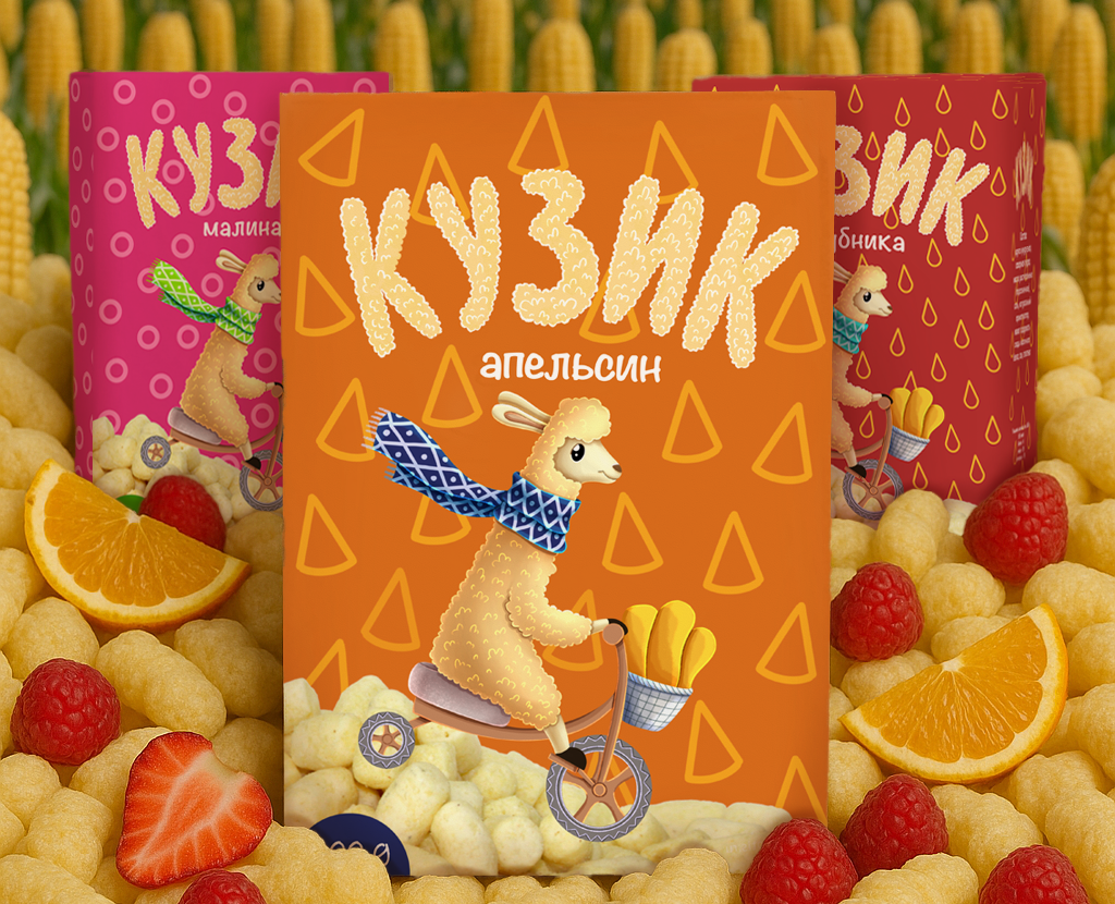 Packaging design for corn sticks на Dprofile