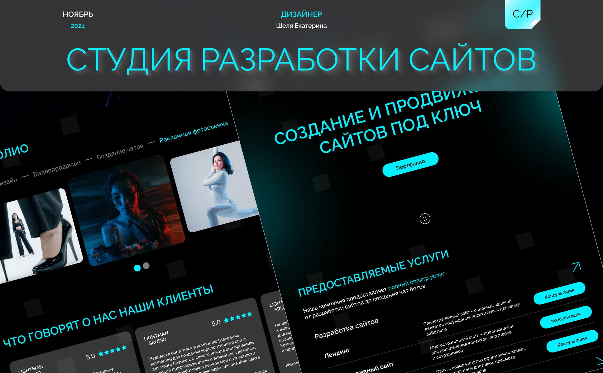 Лендинг студии разработки сайтов под ключ — Изображение №1 — Интерфейсы на Dprofile