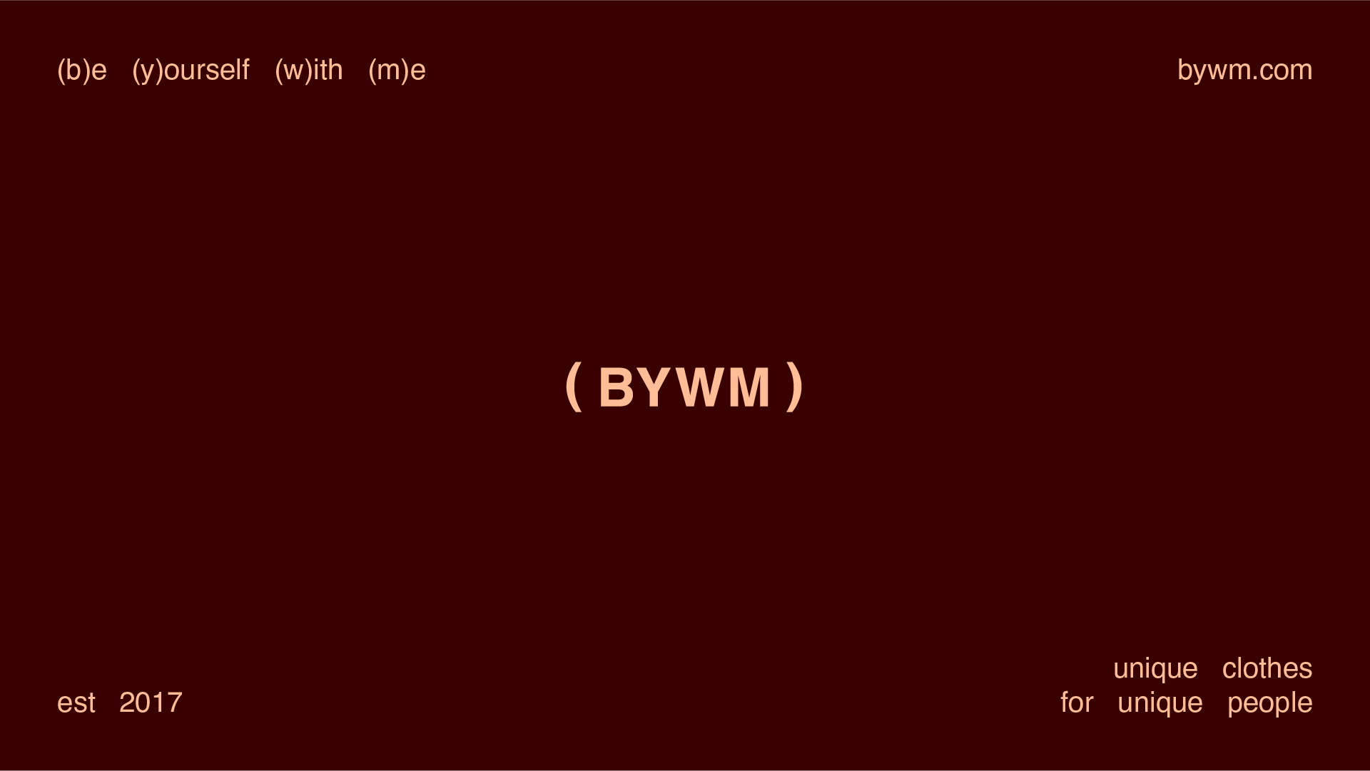 BYWM Identity — Изображение №1 — Брендинг, Графика на Dprofile