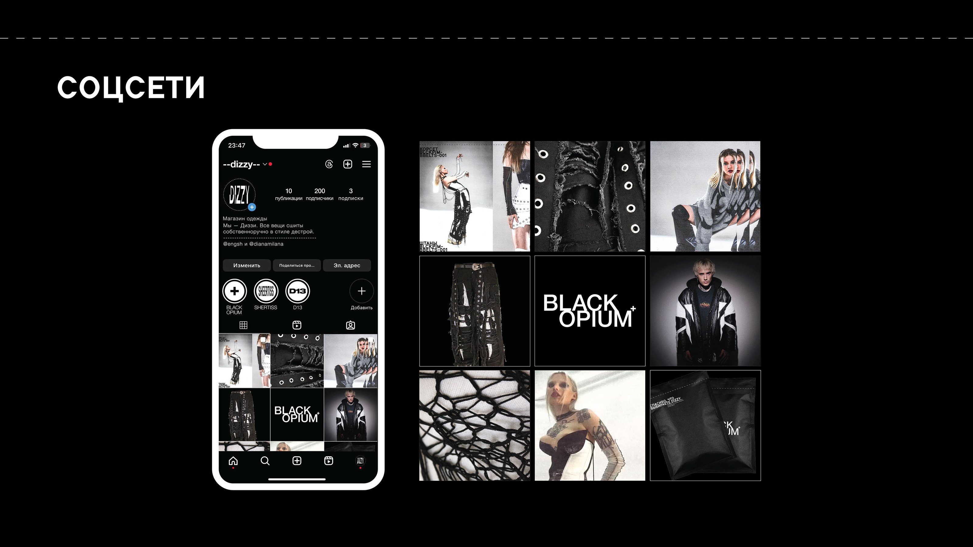 Разработка айдентики для бренда одежды DIZZY — Изображение №13 — Брендинг на Dprofile