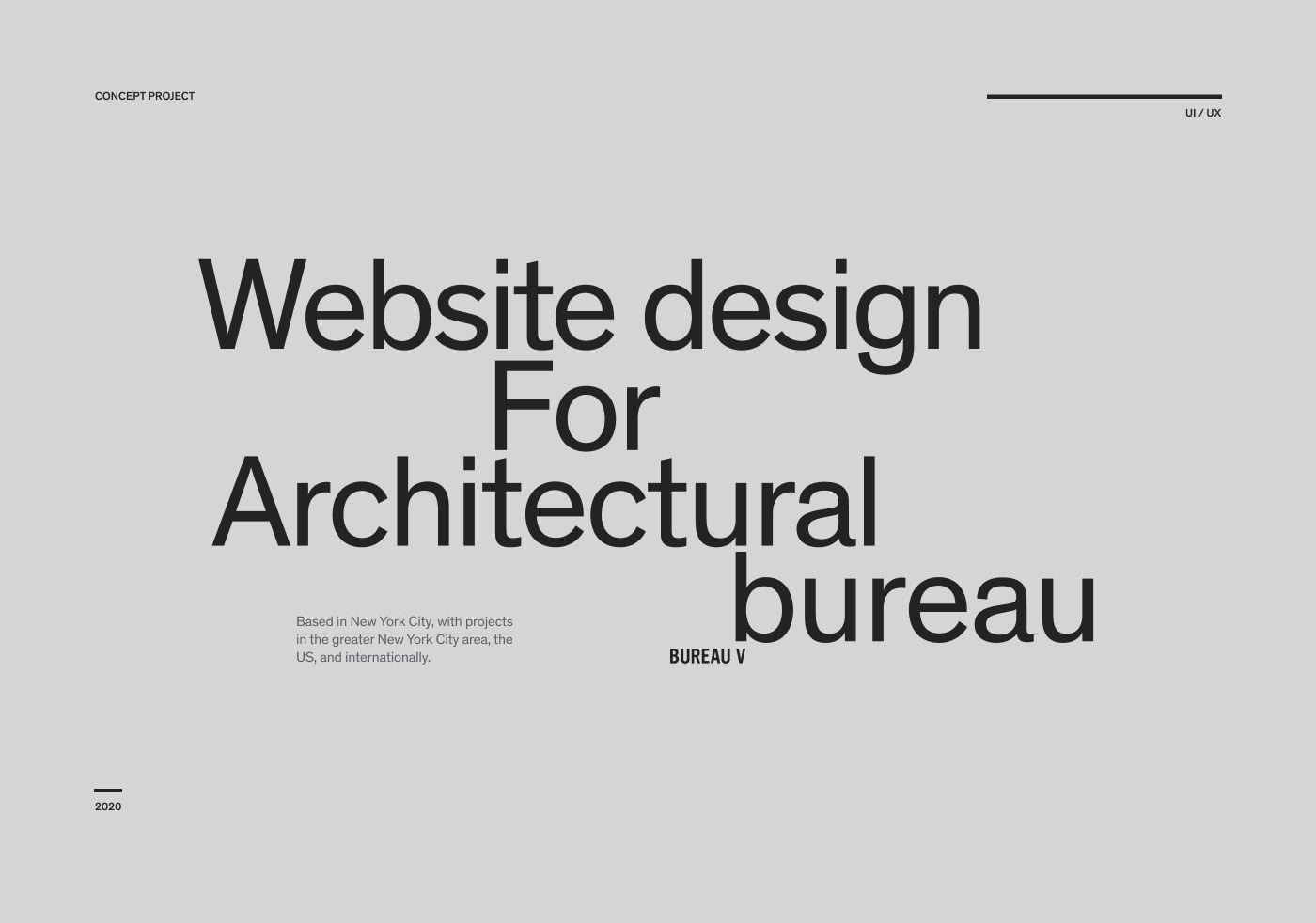 Архитектурное бюро Bureau V — Изображение №1 — Интерфейсы, Анимация на Dprofile