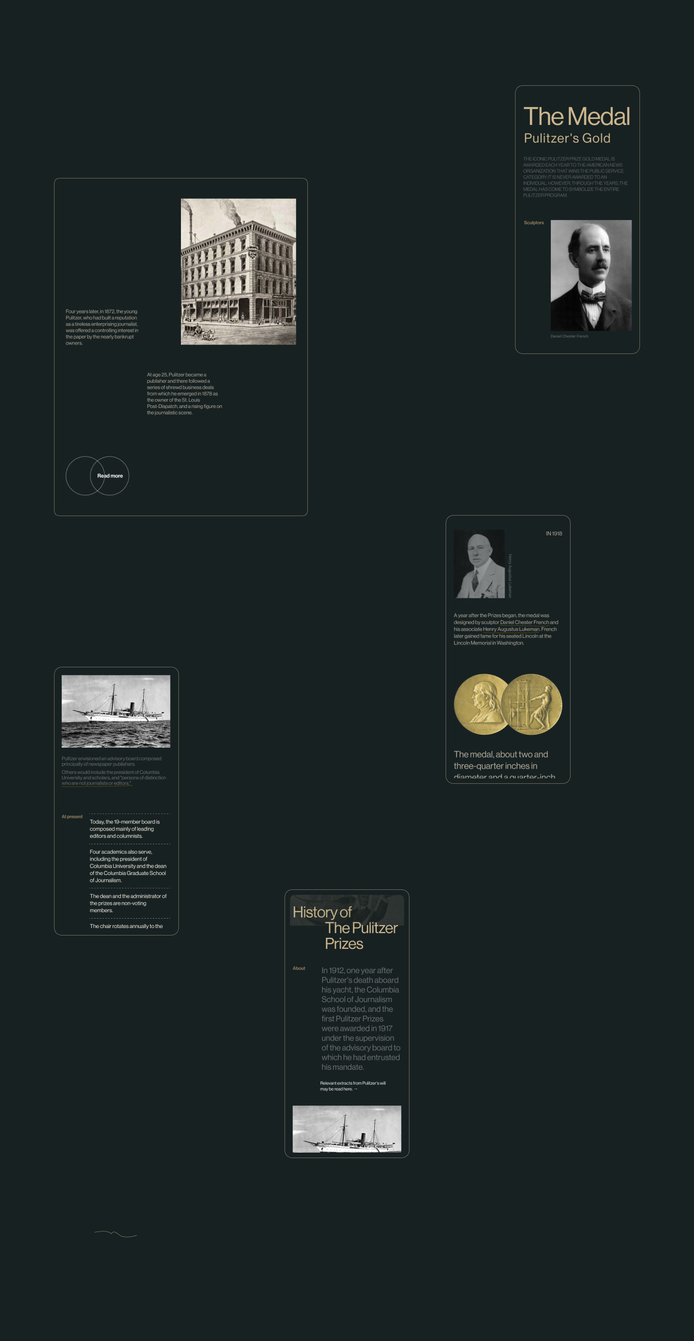 The Pulitzer Prizes site redesign — Изображение №23 — Интерфейсы, Анимация на Dprofile