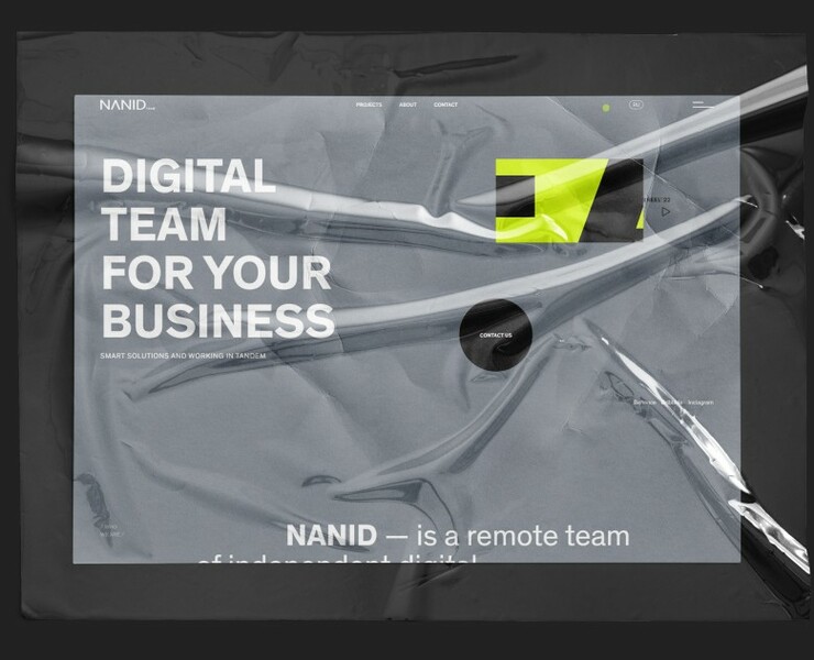 Nanid Digital Team — Интерфейсы, Анимация на Dprofile