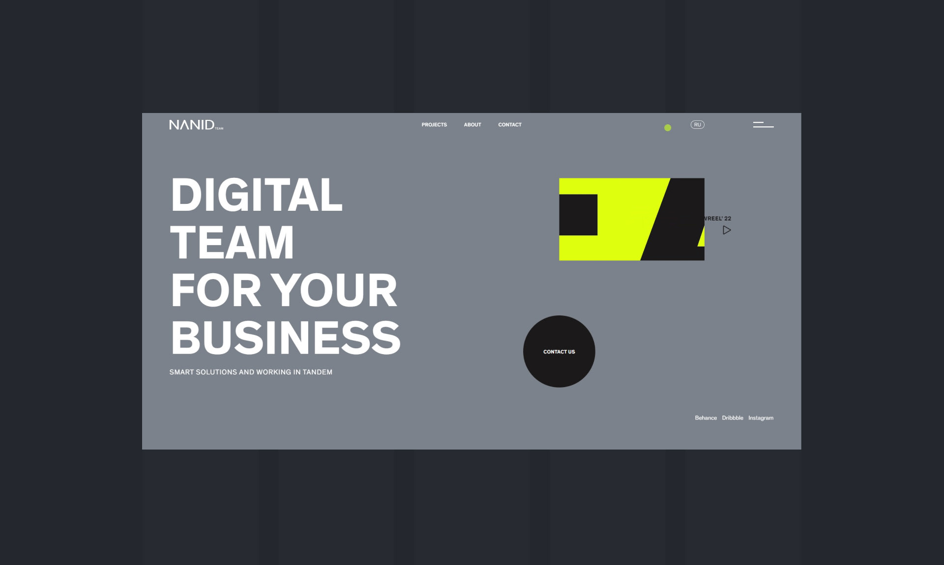 Nanid Digital Team — Изображение №3 — Интерфейсы, Анимация на Dprofile