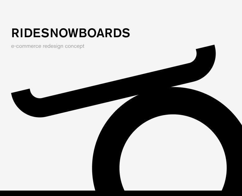 Ridesnowboards e-commerce redesign concept — Интерфейсы на Dprofile