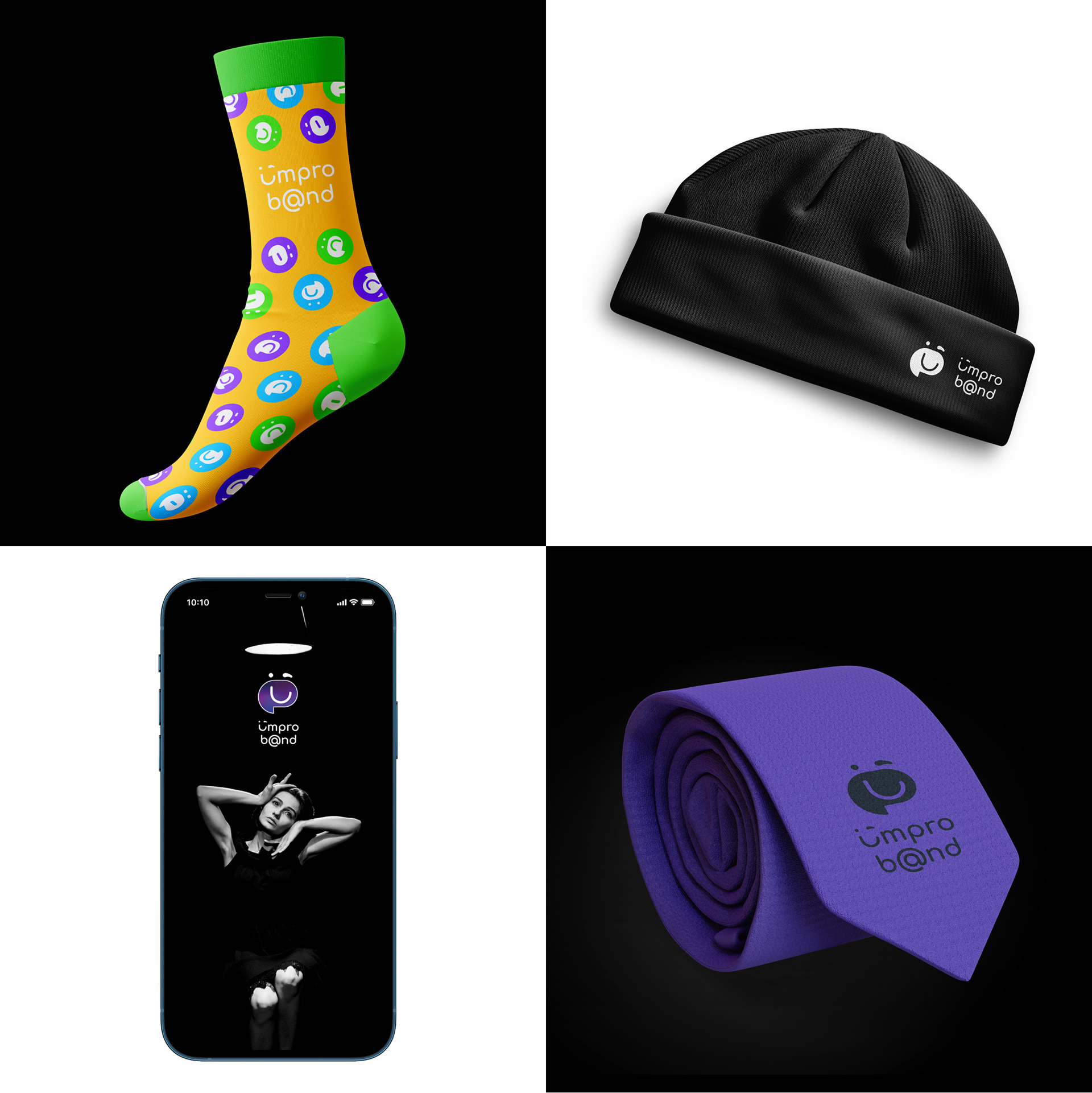 i'mpro b@nd театр-студия импровизации — Изображение №6 — Брендинг на Dprofile