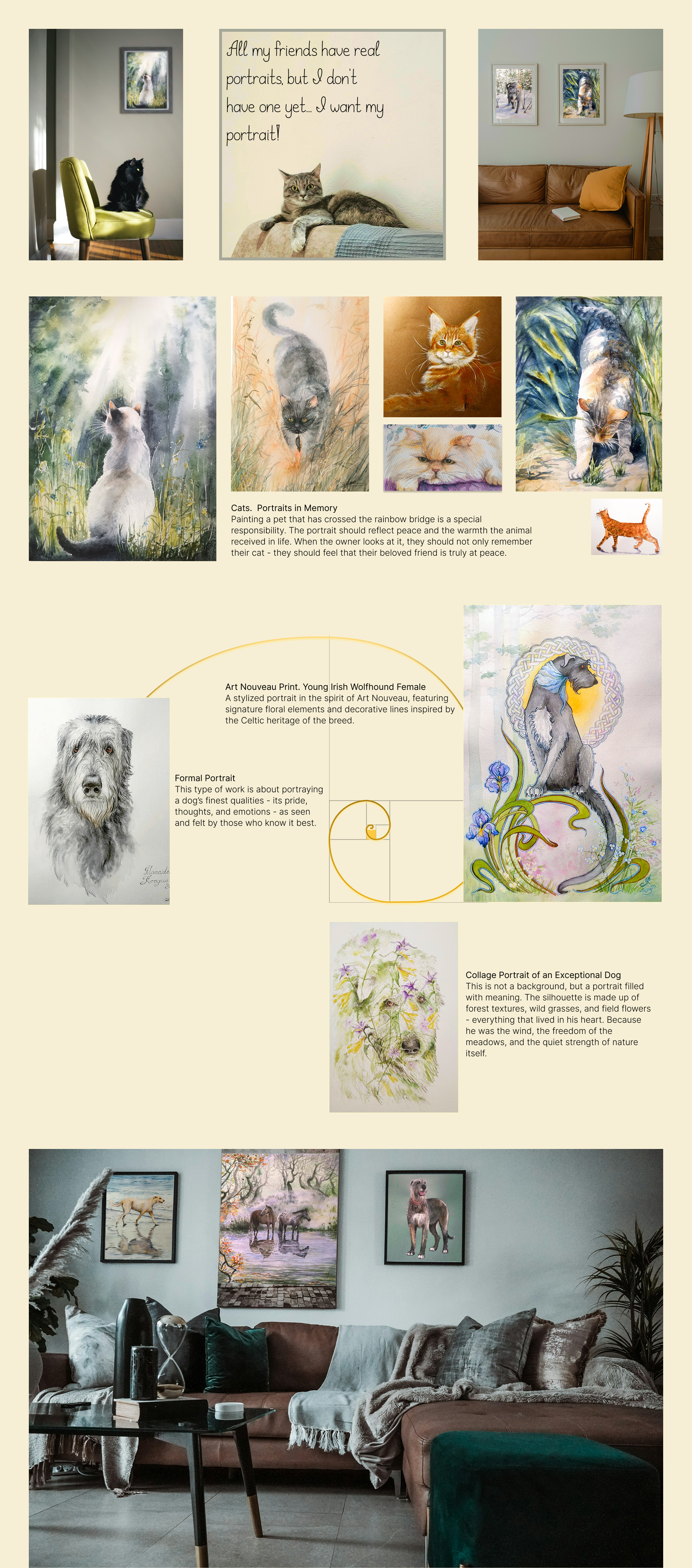 Watercolor Pet Portraits — Изображение №4 — Интерфейсы, Иллюстрация на Dprofile