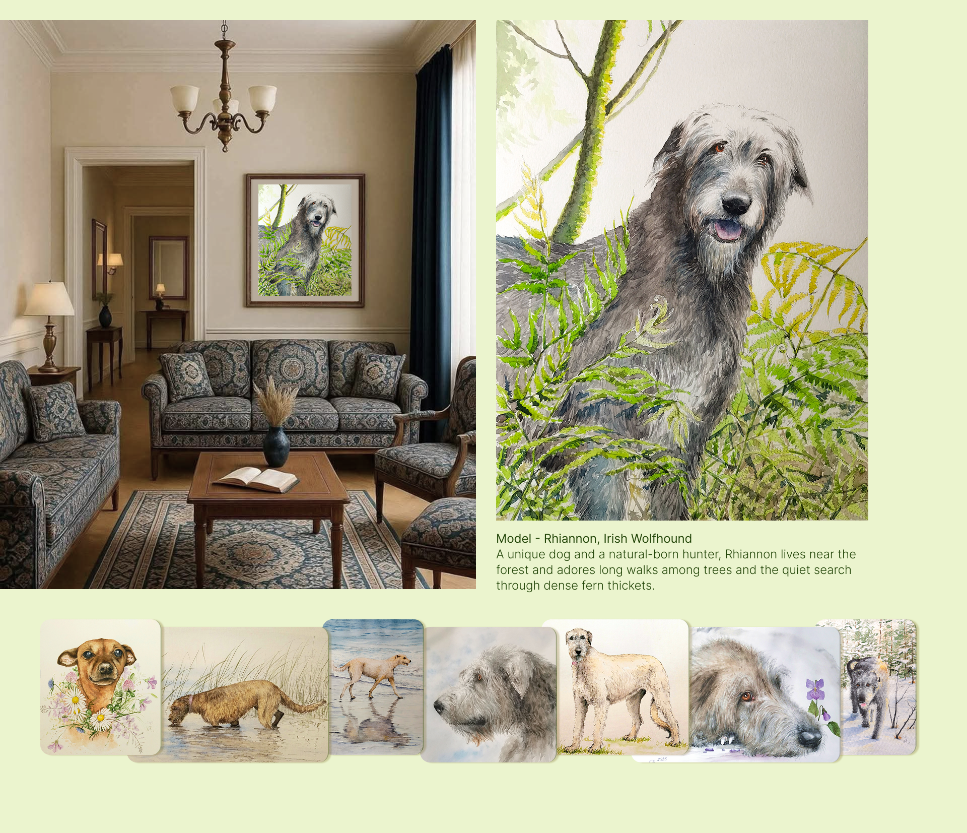 Watercolor Pet Portraits — Изображение №2 — Интерфейсы, Иллюстрация на Dprofile