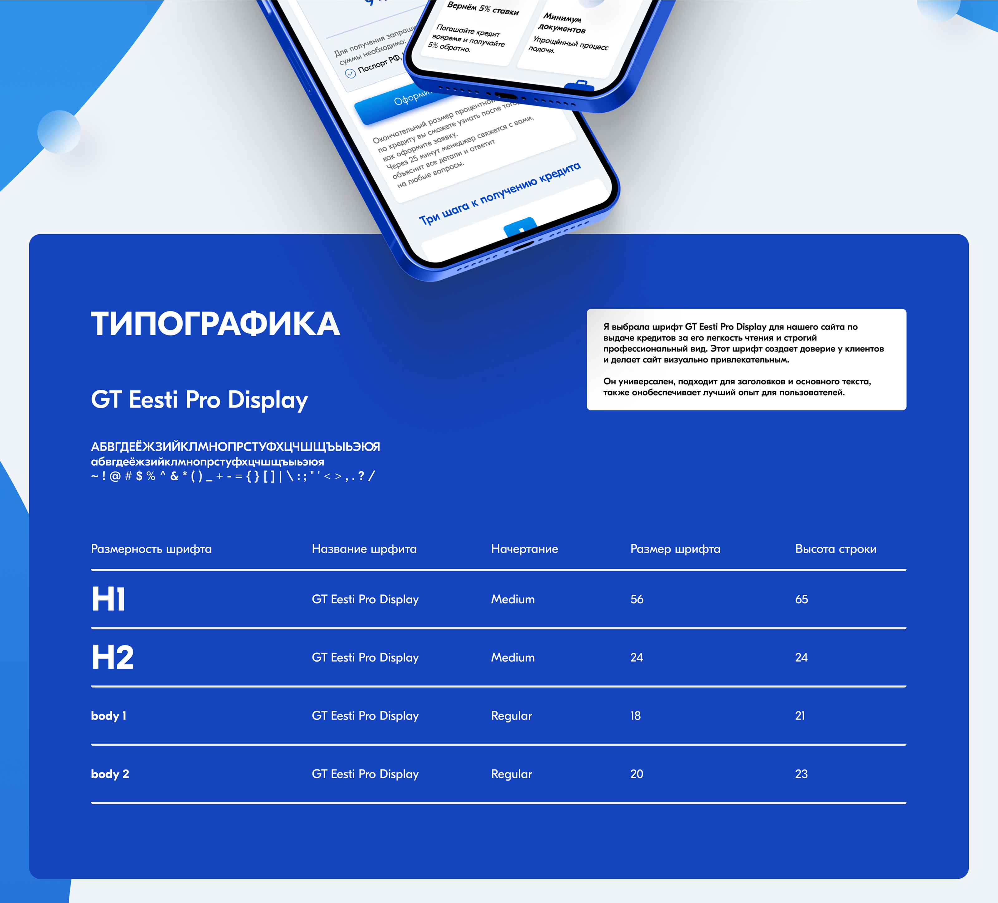 Landing Page Выдача кредитов физическим лицам — UI/UX Design — Изображение №3 — Интерфейсы на Dprofile