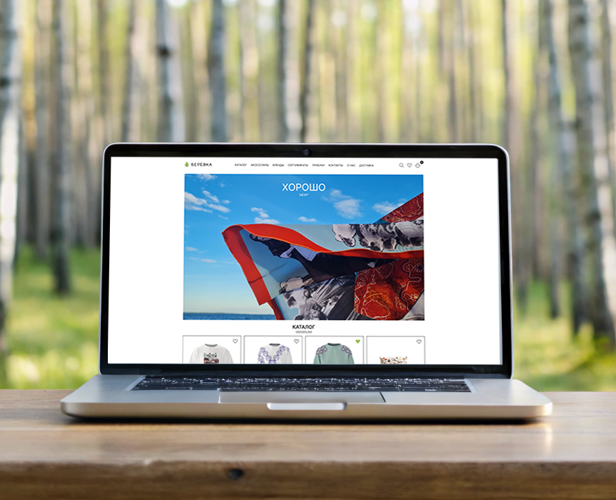 Сайт магазина Берёзка — Интерфейсы, Анимация на Dprofile