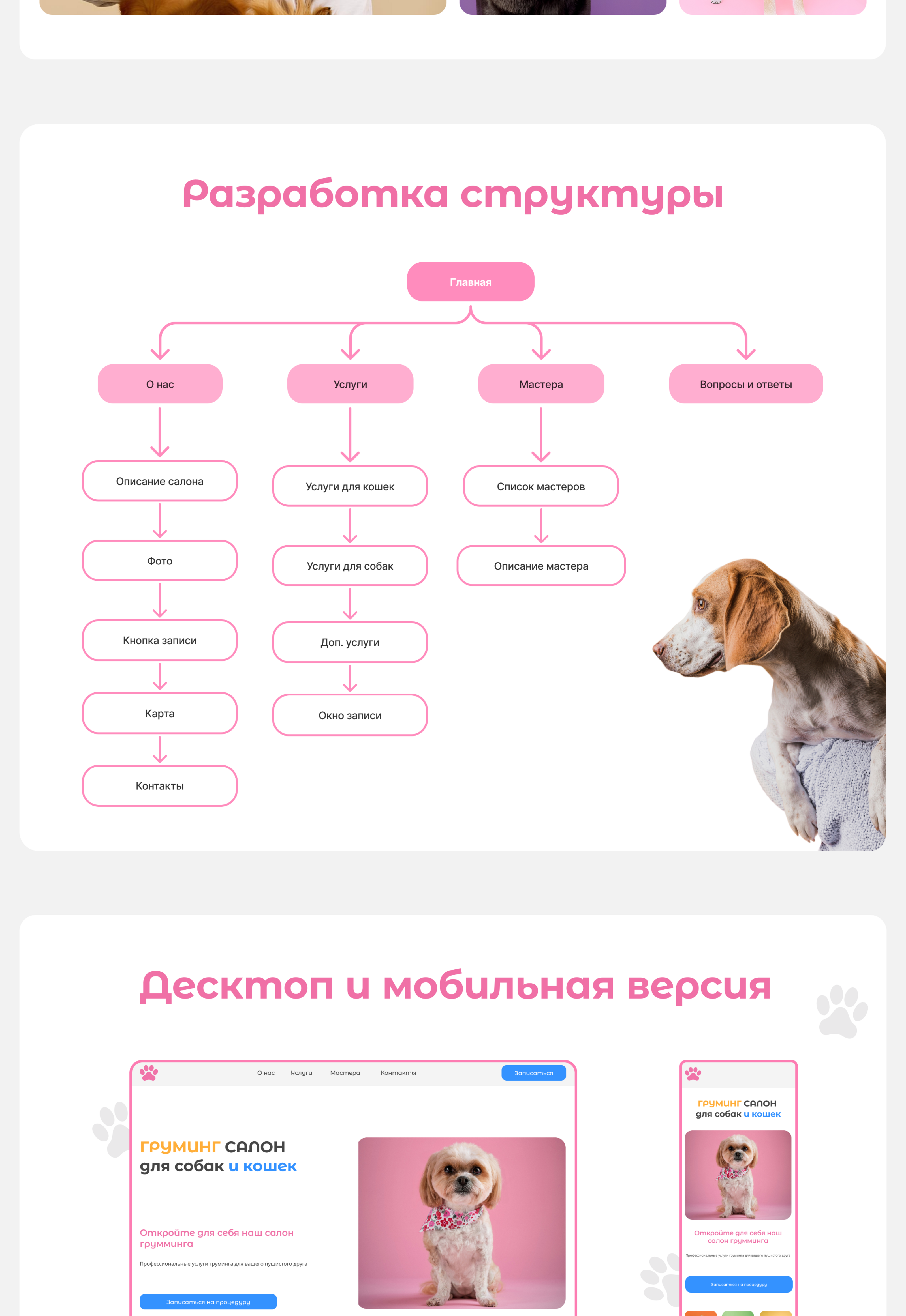 Сайт для Груминг салона — Изображение №5 — Интерфейсы на Dprofile