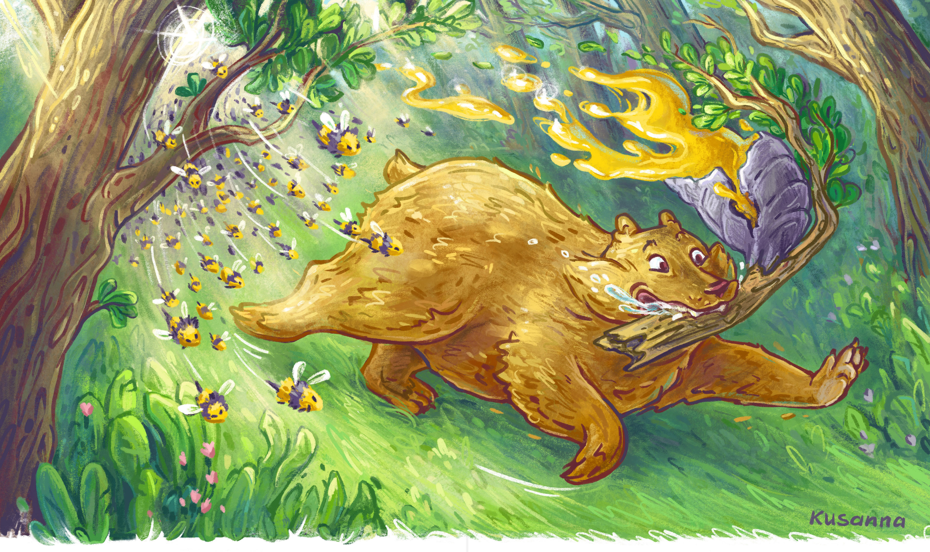 Голодный медведь — Изображение №9 — Иллюстрация на Dprofile