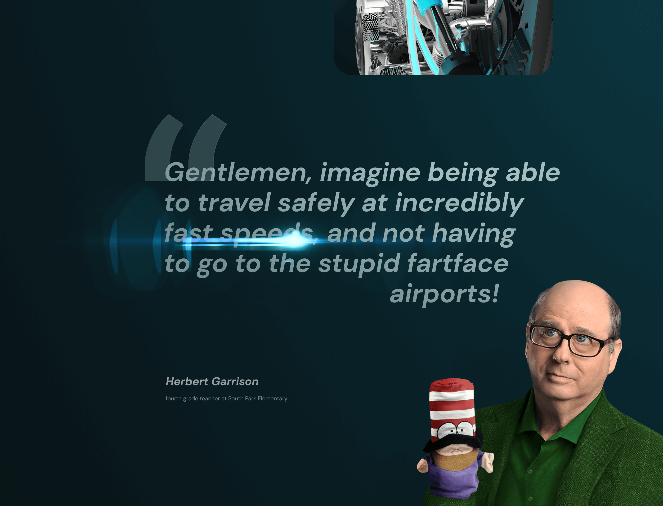 IT high-speed vehicle from South Park — Изображение №5 — Брендинг, 3D на Dprofile