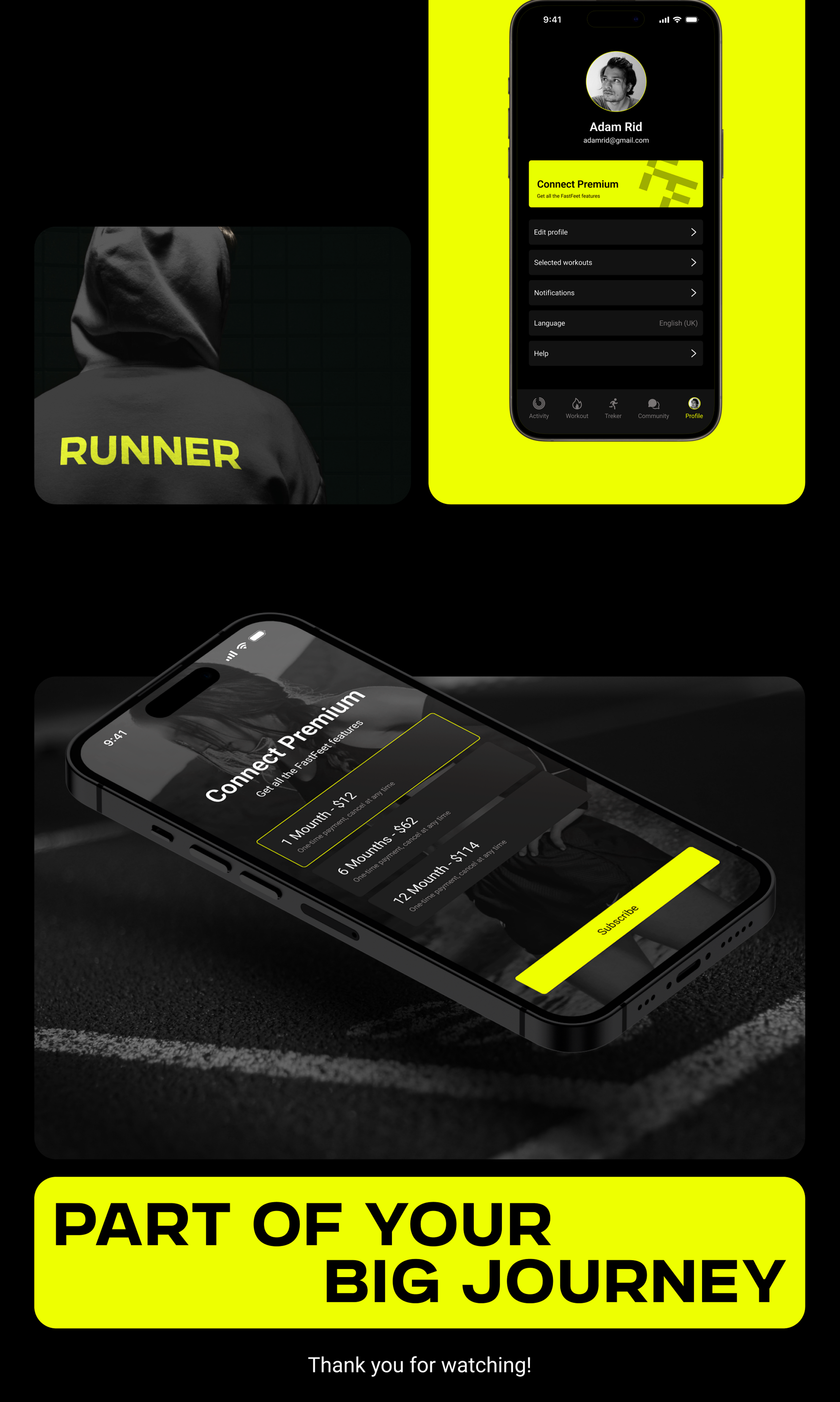 Fitness Tracker App — Изображение №9 — Интерфейсы, Брендинг на Dprofile