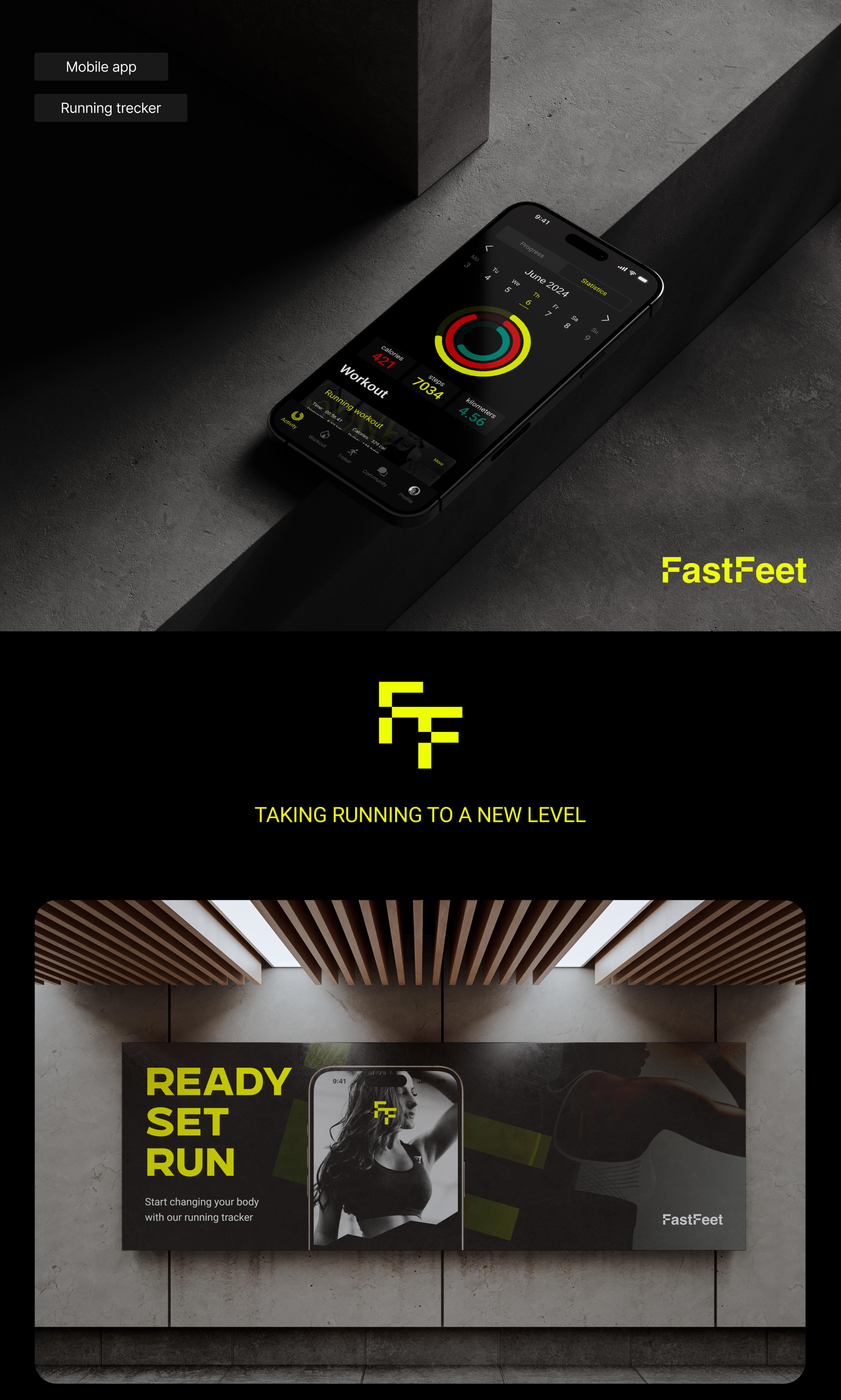 Fitness Tracker App — Изображение №1 — Интерфейсы, Брендинг на Dprofile