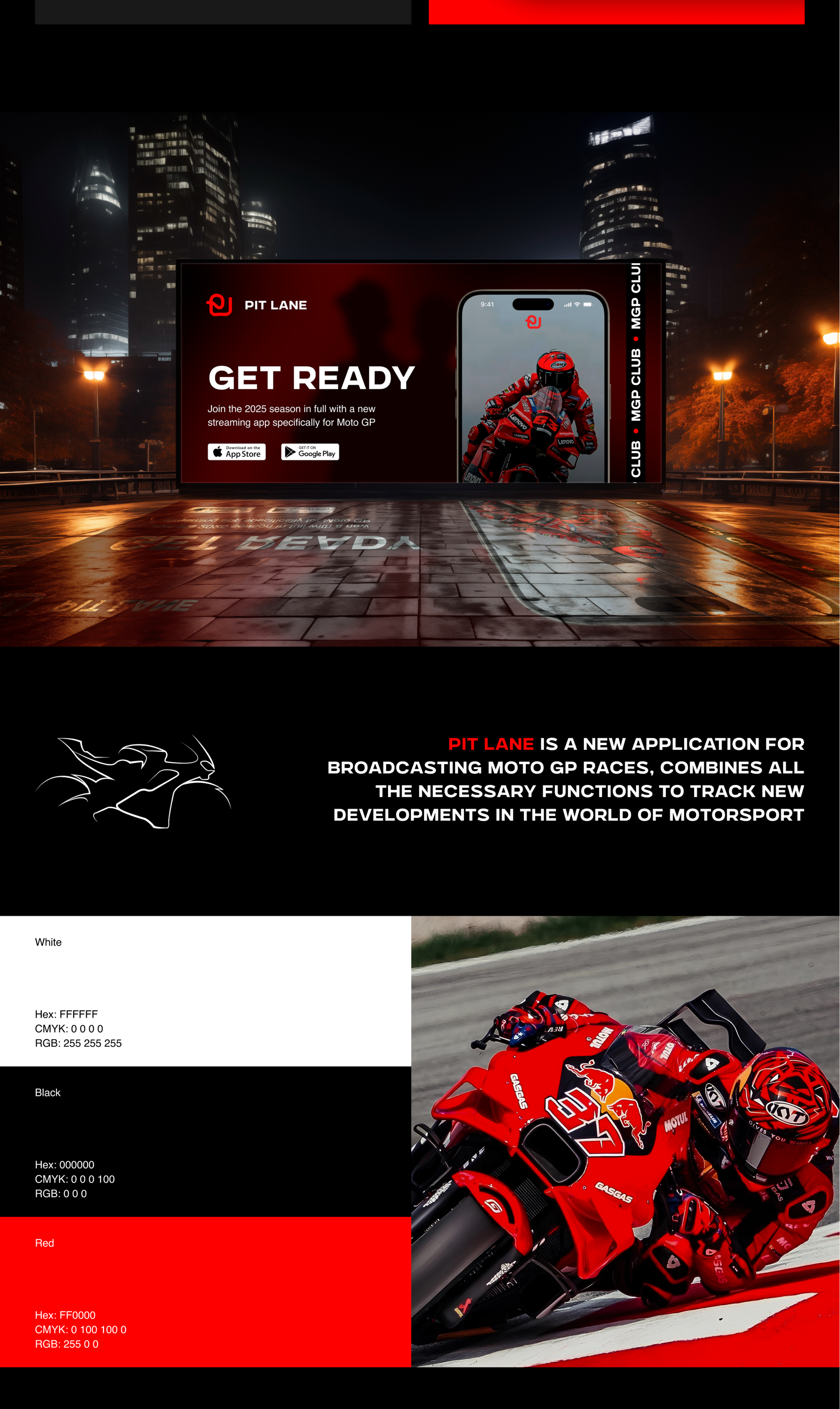 MOTO GP Mobile App — Изображение №2 — Интерфейсы, Брендинг на Dprofile