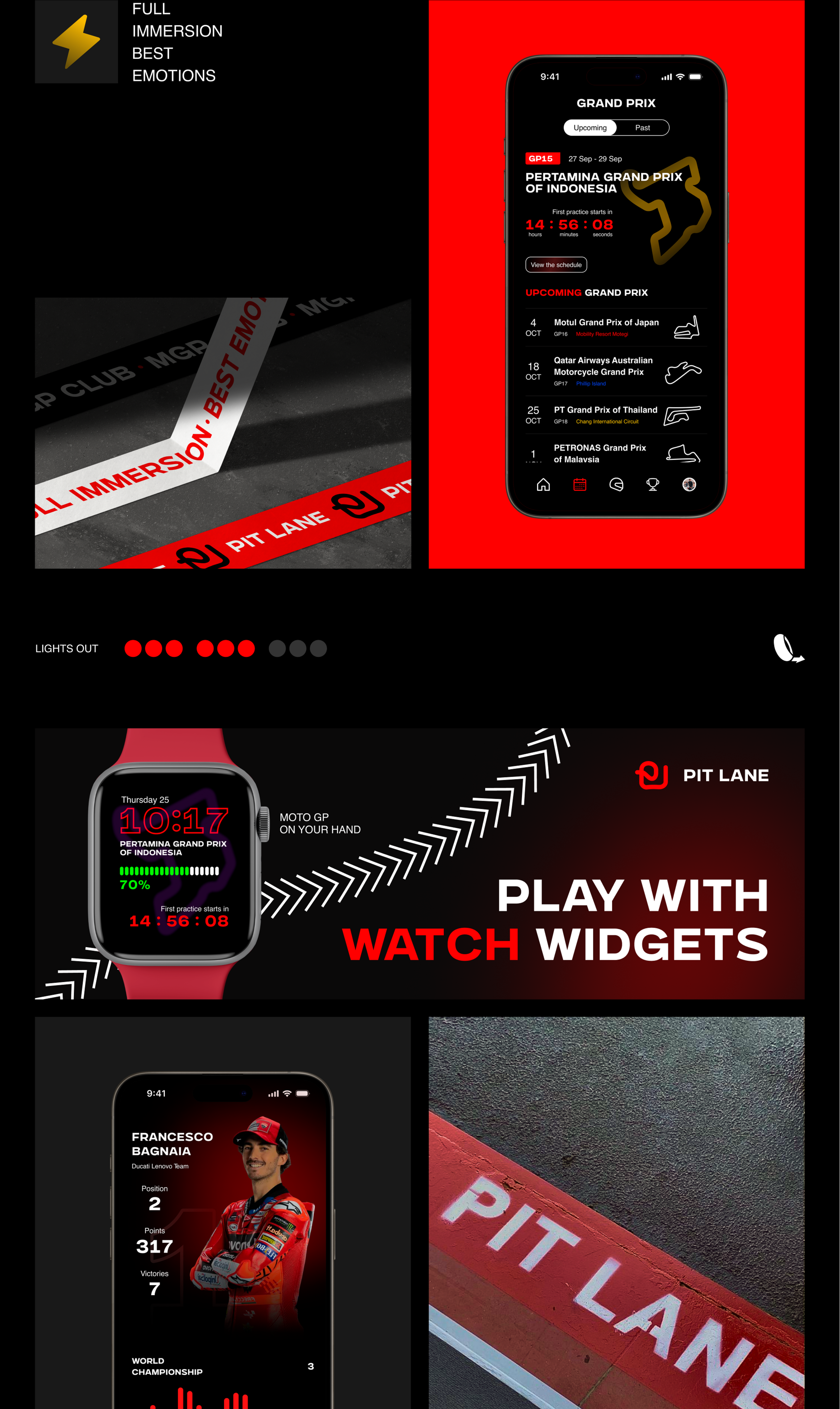 MOTO GP Mobile App — Изображение №8 — Интерфейсы, Брендинг на Dprofile