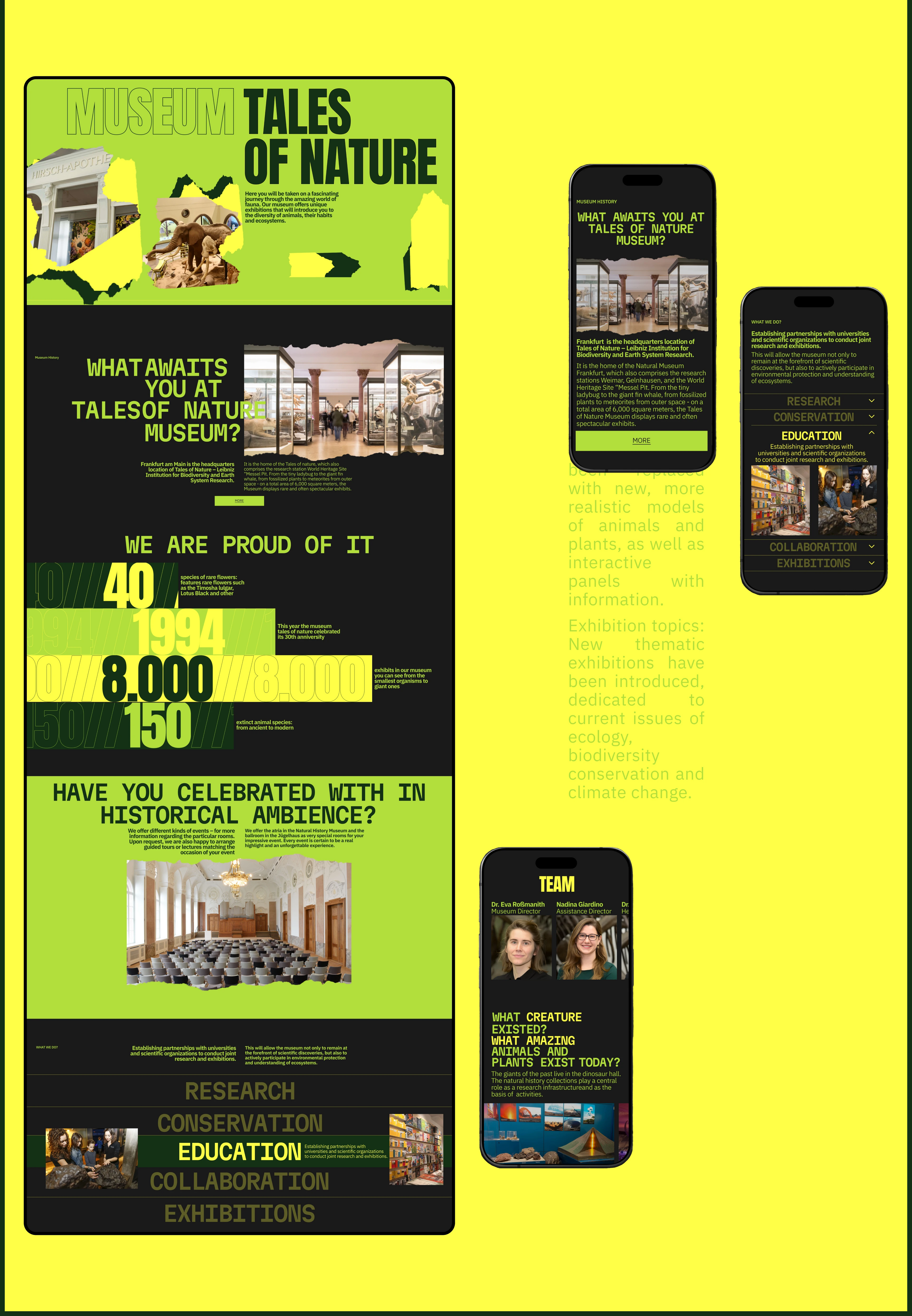 Tales of Nature / Museum Website — Изображение №3 — Интерфейсы на Dprofile