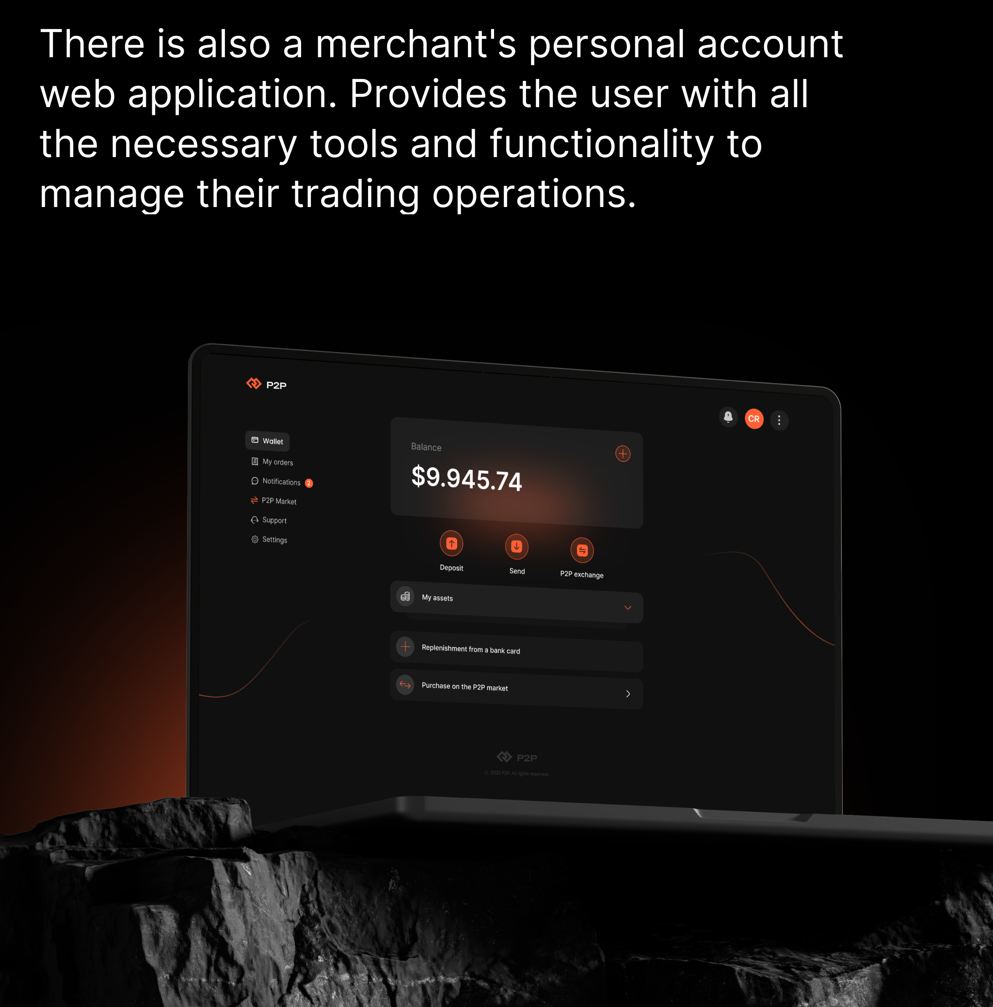 P2P exchange / Crypto Wallet / APP — Изображение №4 — Интерфейсы на Dprofile
