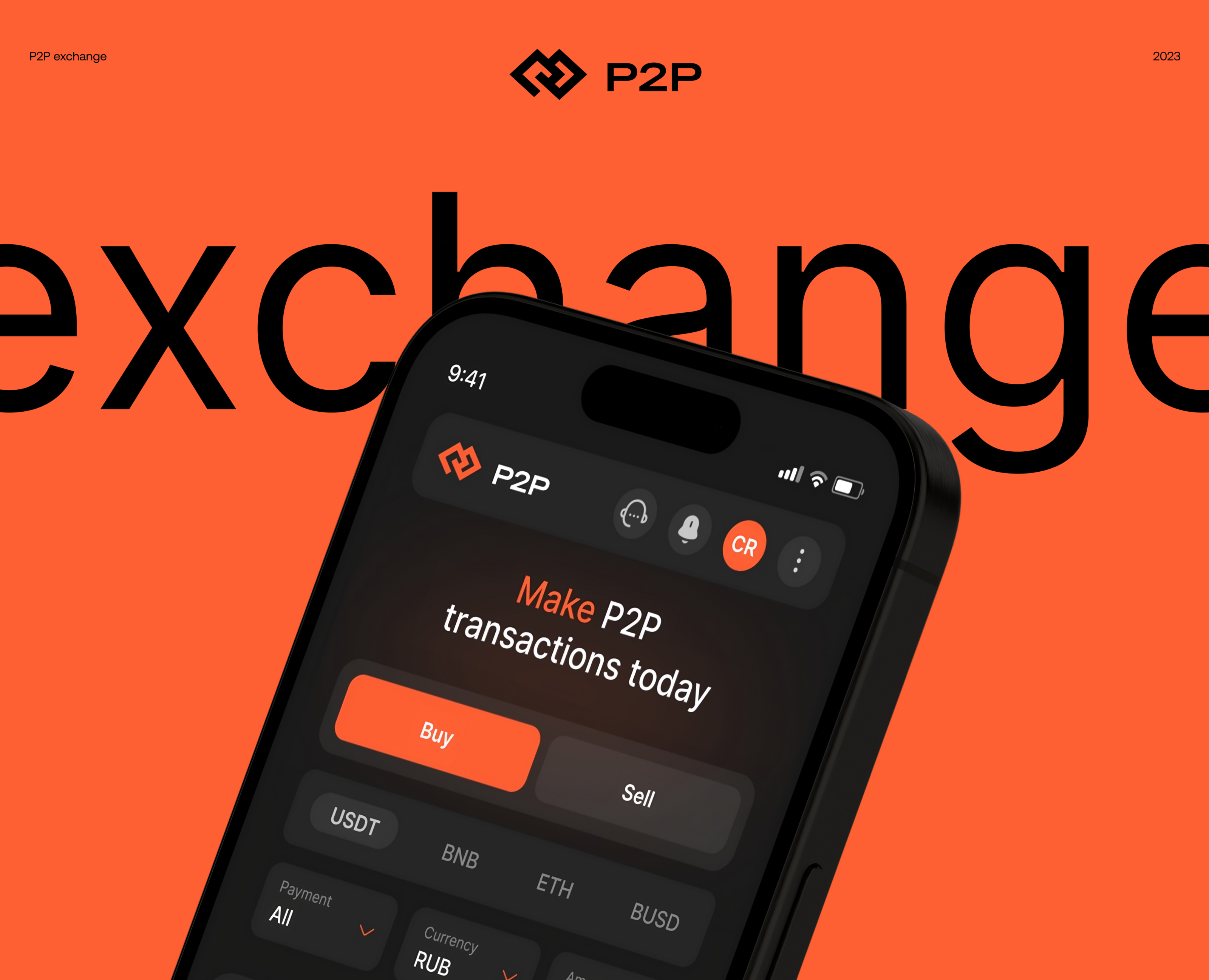P2P exchange / Crypto Wallet / APP — Интерфейсы на Dprofile