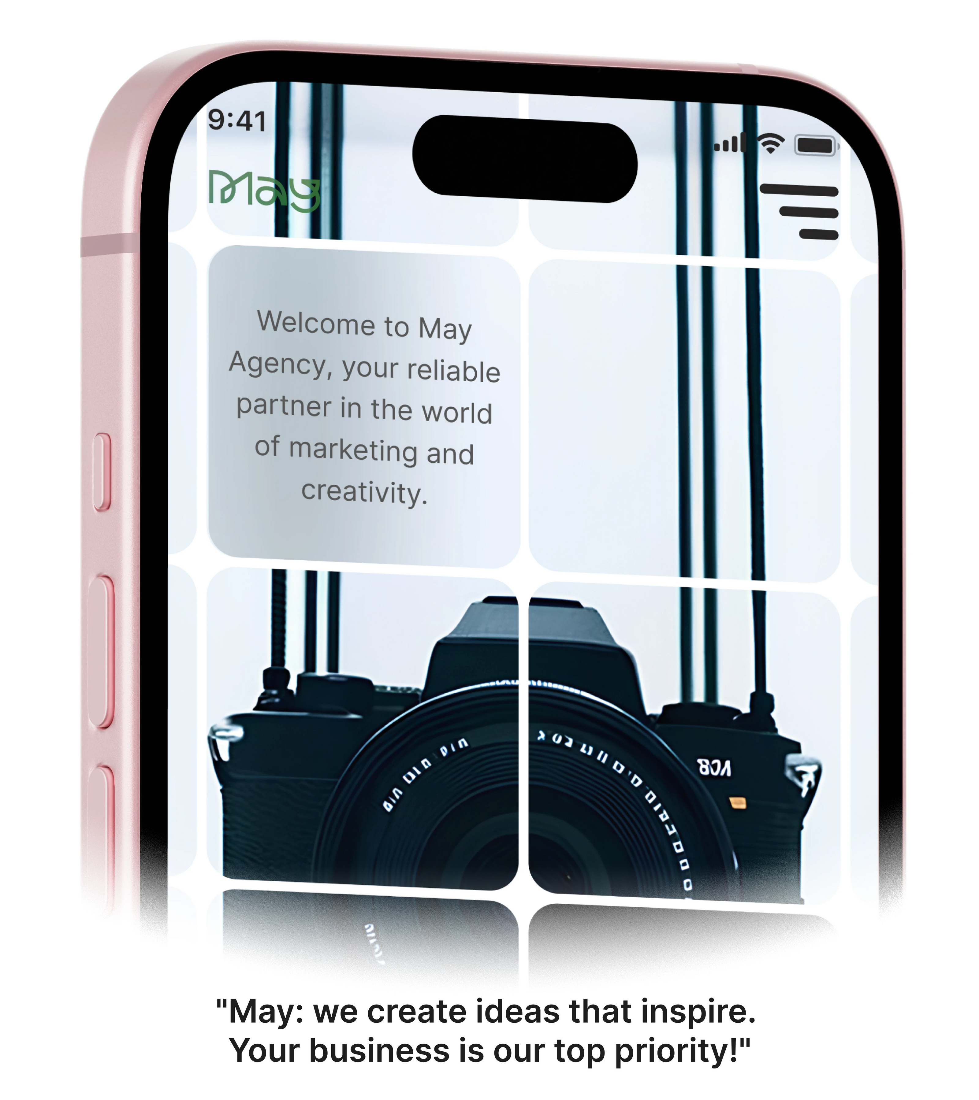 The website of the marketing agency "May" — Изображение №4 — Интерфейсы на Dprofile