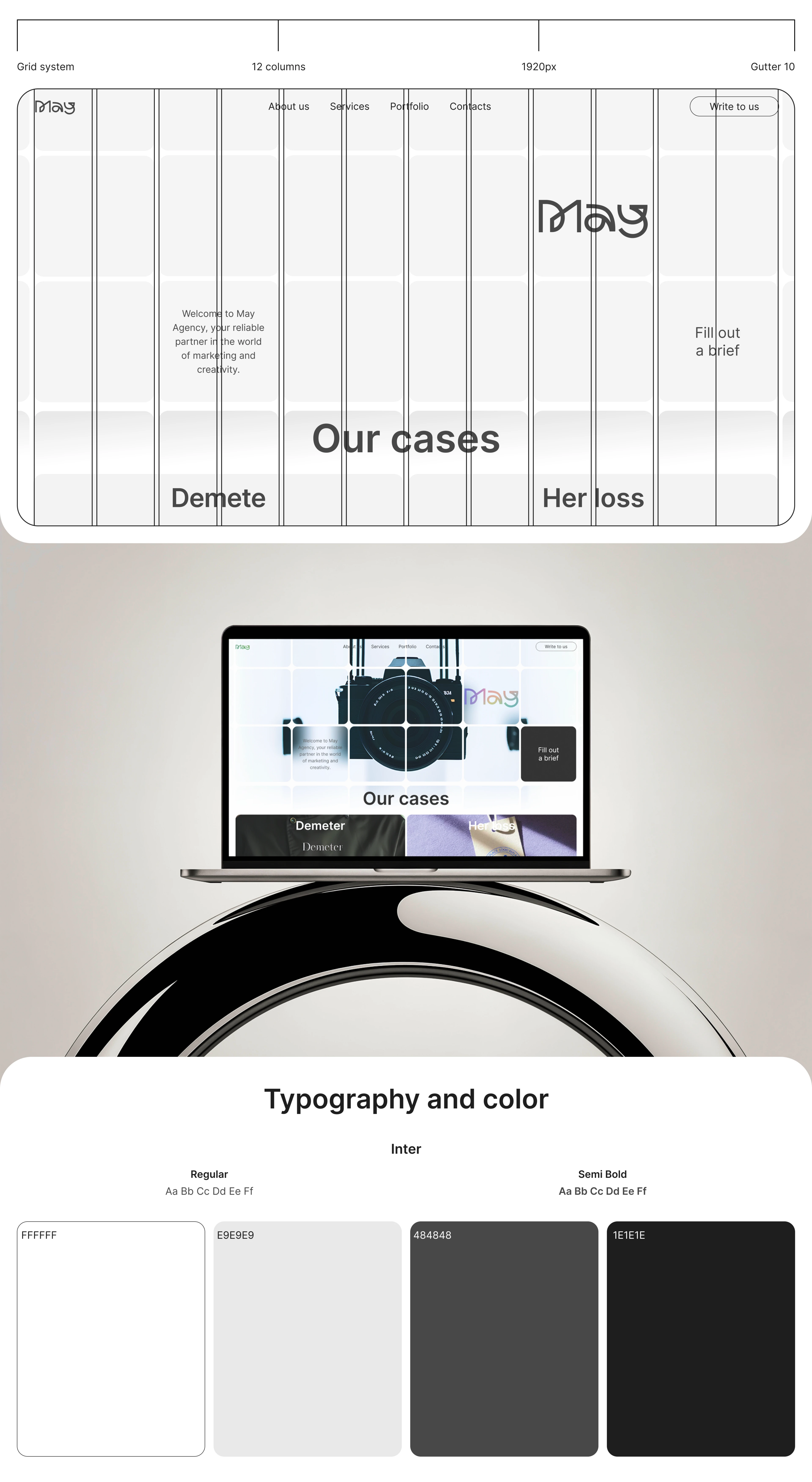 The website of the marketing agency "May" — Изображение №3 — Интерфейсы на Dprofile