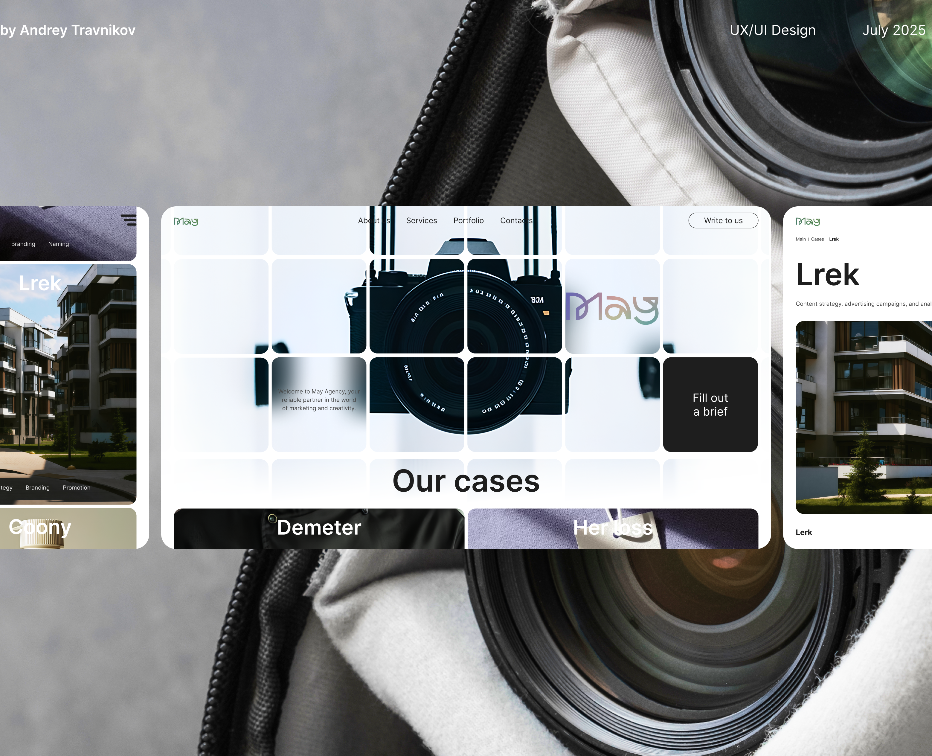 The website of the marketing agency "May" — Интерфейсы на Dprofile