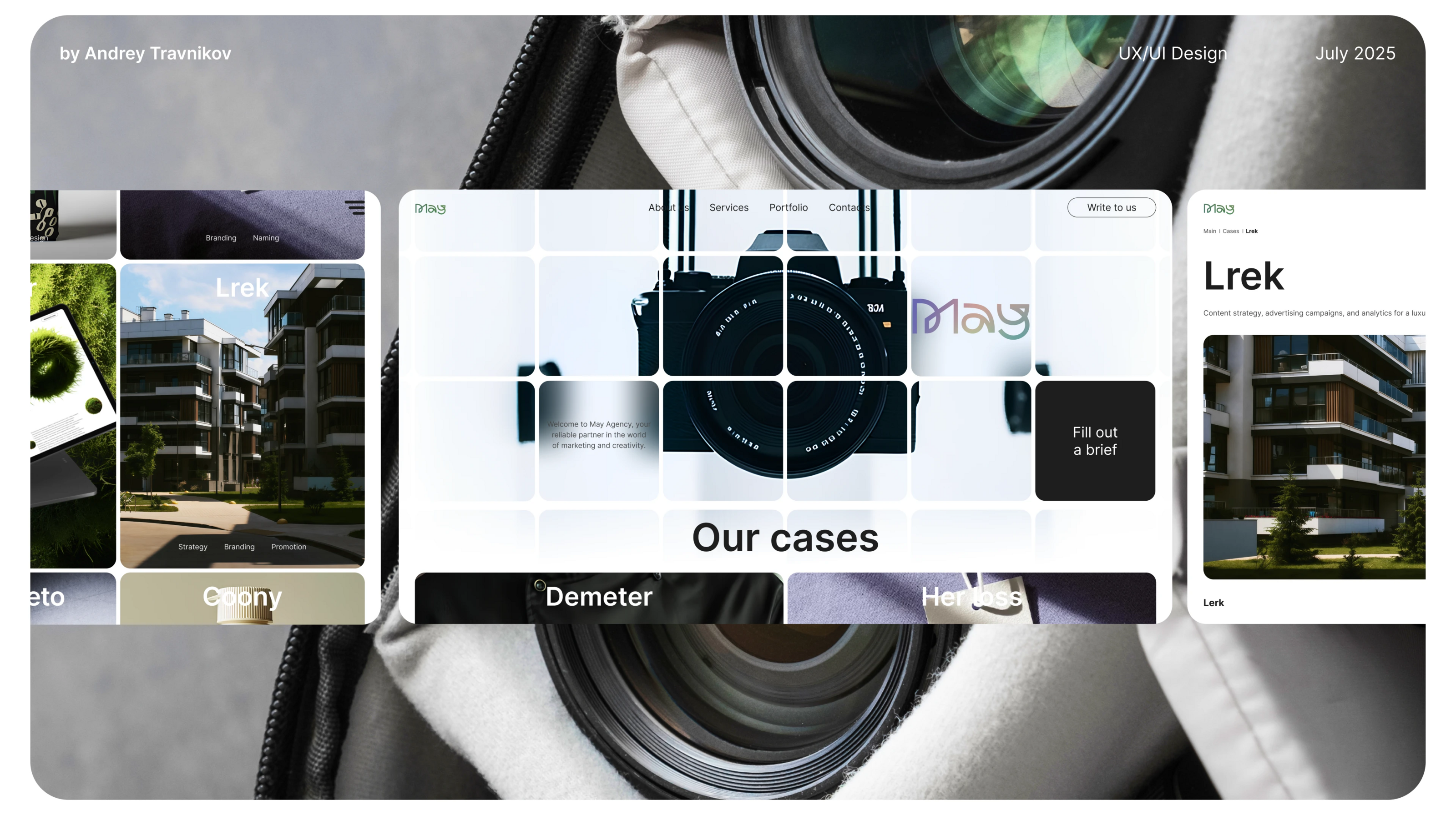 The website of the marketing agency "May" — Изображение №1 — Интерфейсы на Dprofile