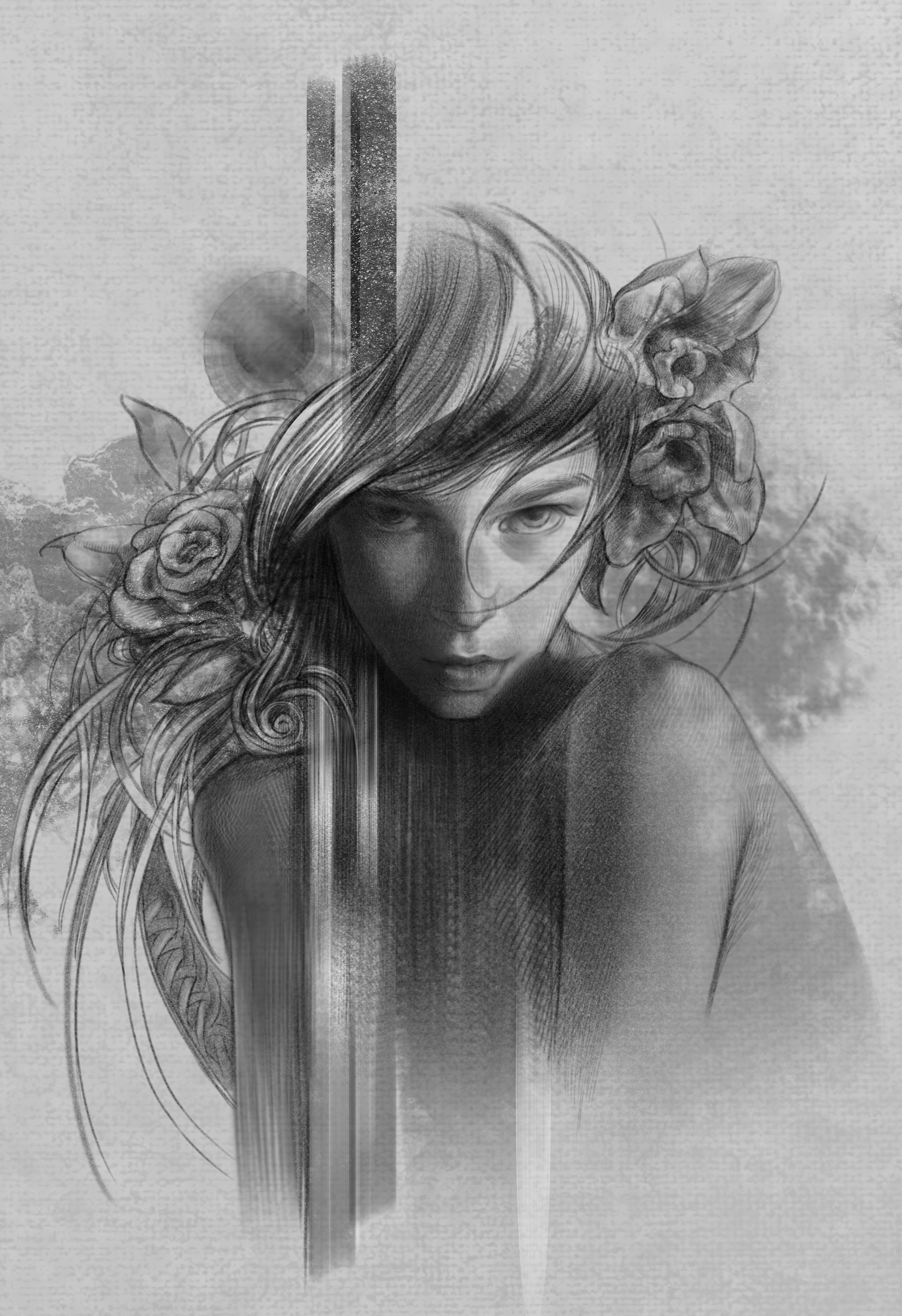 Портрет дамы — Изображение №1 — Иллюстрация на Dprofile