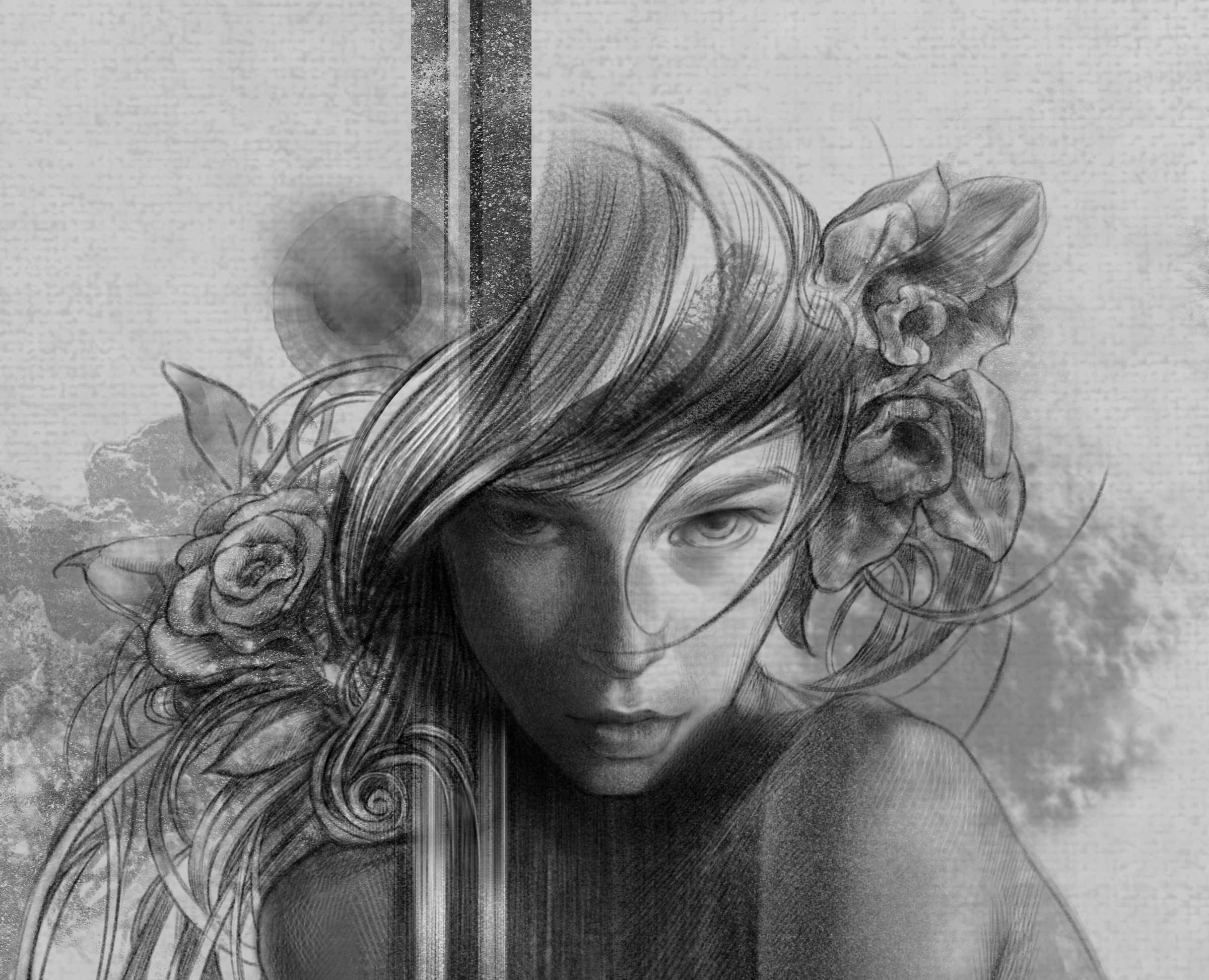 Портрет дамы — Иллюстрация на Dprofile