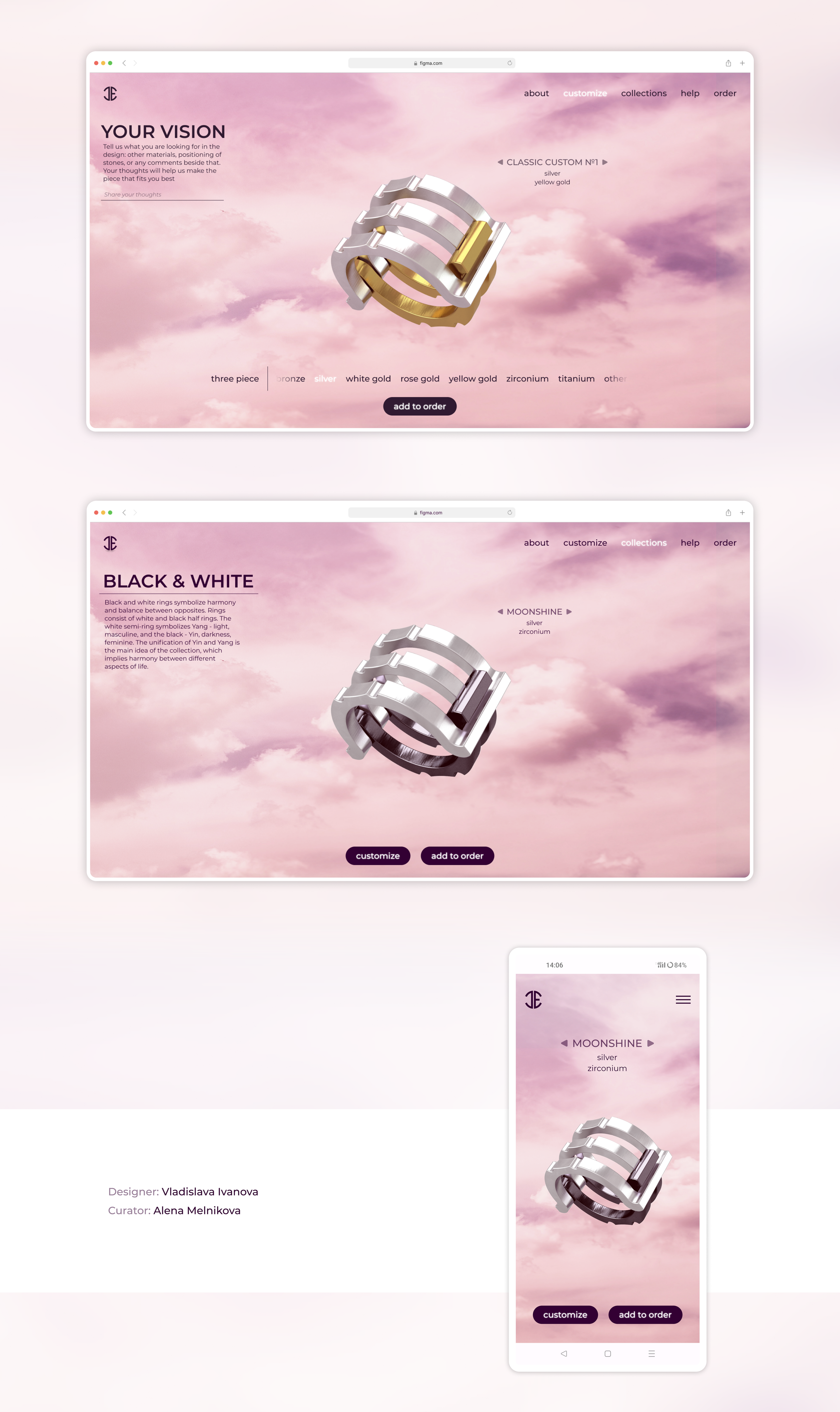Design Concept: jewelry brand Juzzle — Изображение №9 — Интерфейсы на Dprofile