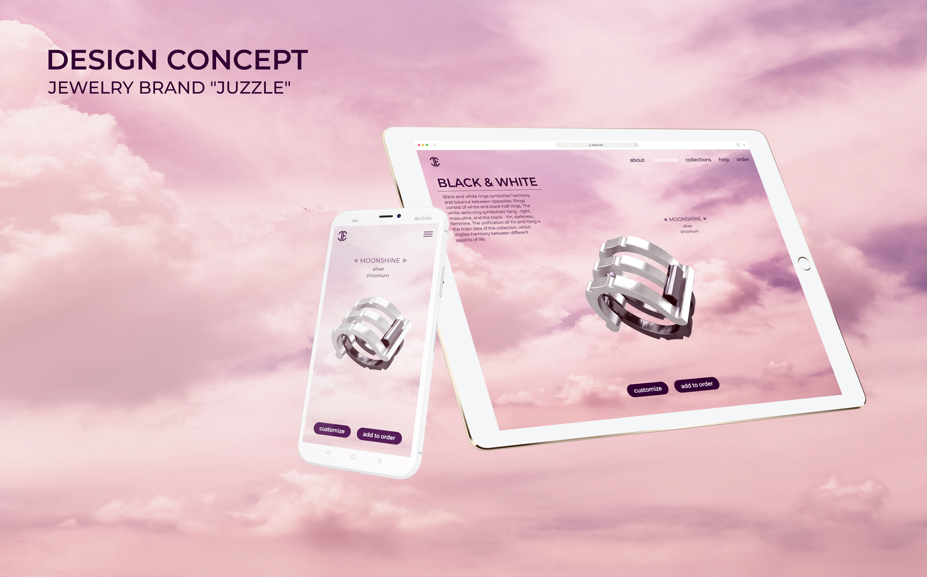 Design Concept: jewelry brand Juzzle — Изображение №1 — Интерфейсы на Dprofile