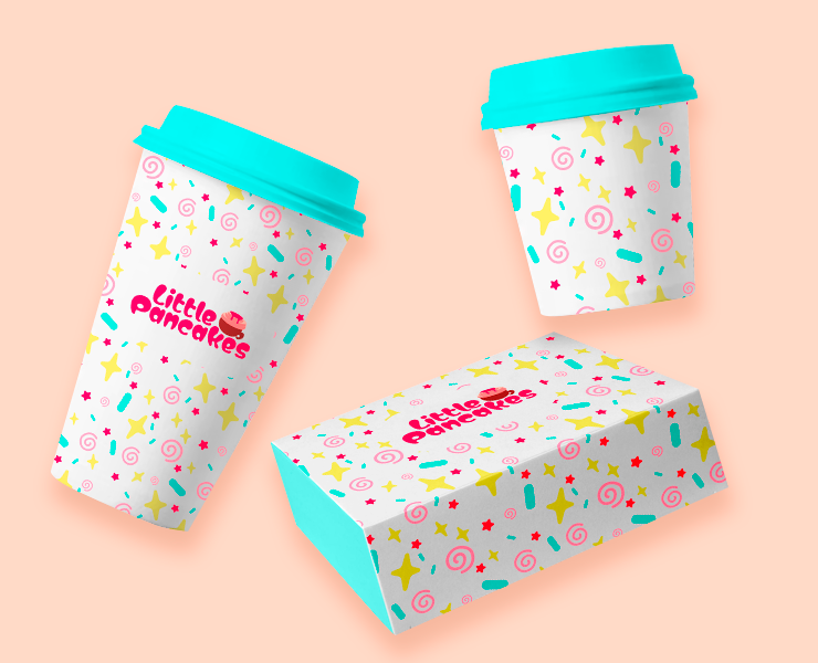 Лого и фирменный стиль Little Pancakes. — Брендинг на Dprofile