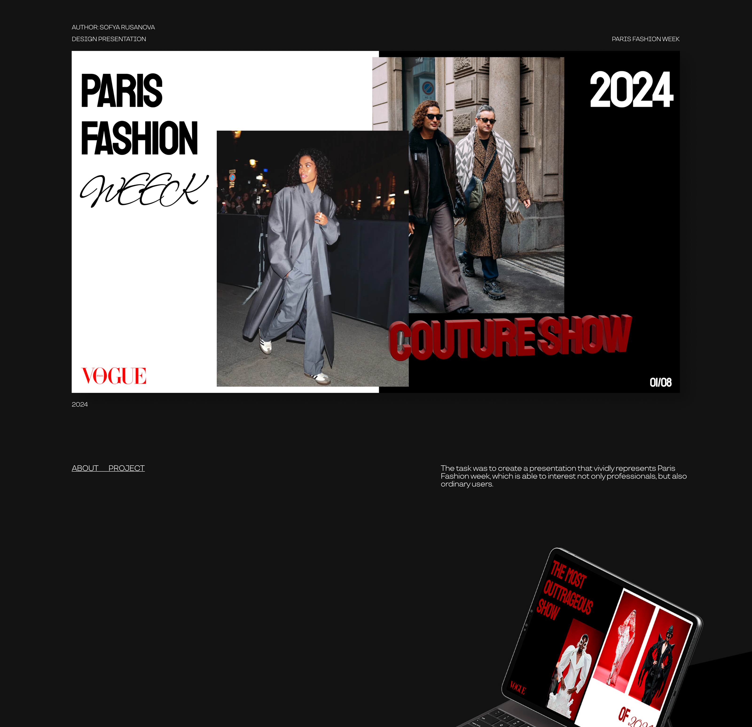 Paris Fashion Week / PRESENTATION DESIGN — Изображение №1 — Графика, Маркетинг на Dprofile