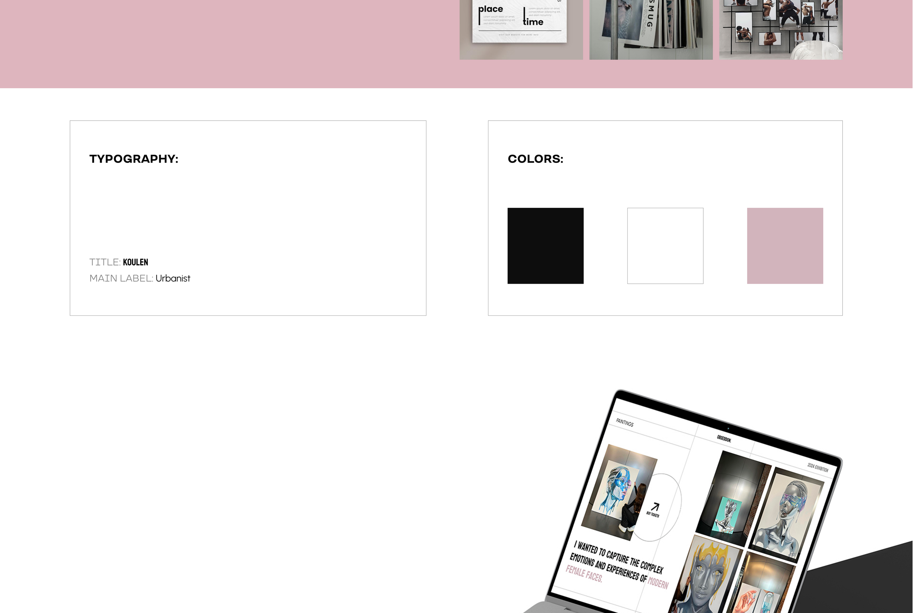 Landing page / exhibition — Изображение №3 — Интерфейсы, Графика на Dprofile