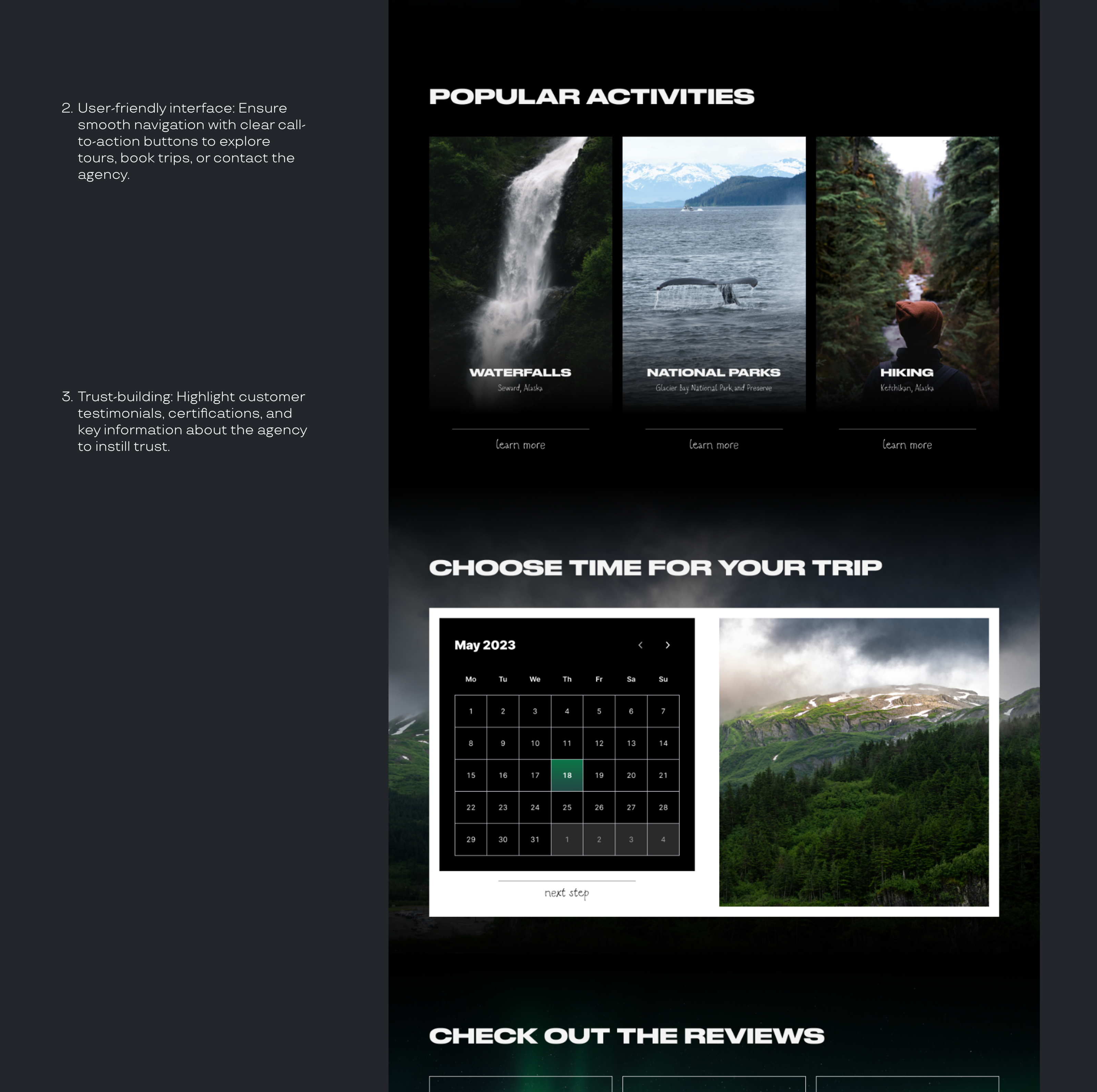 TRAVEL AGENCY / HOME PAGE — Изображение №4 — Интерфейсы на Dprofile