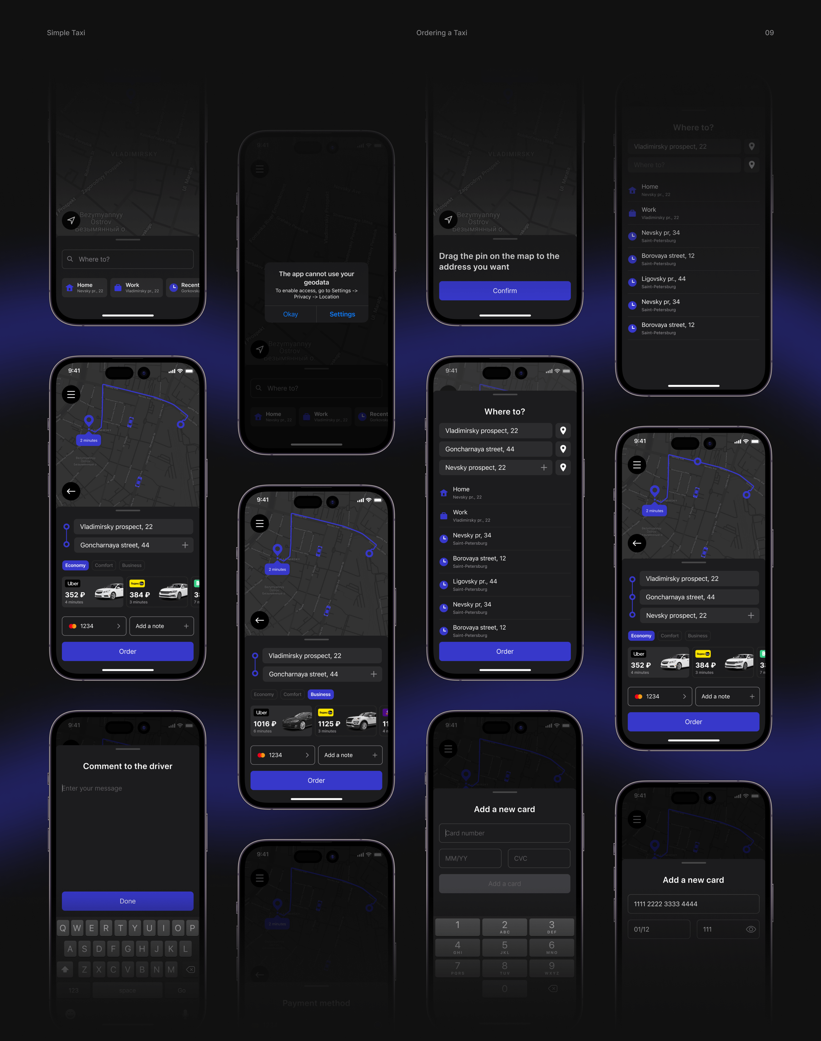 SimpleTaxi – Mobile app UX/UI — Изображение №9 — Интерфейсы на Dprofile