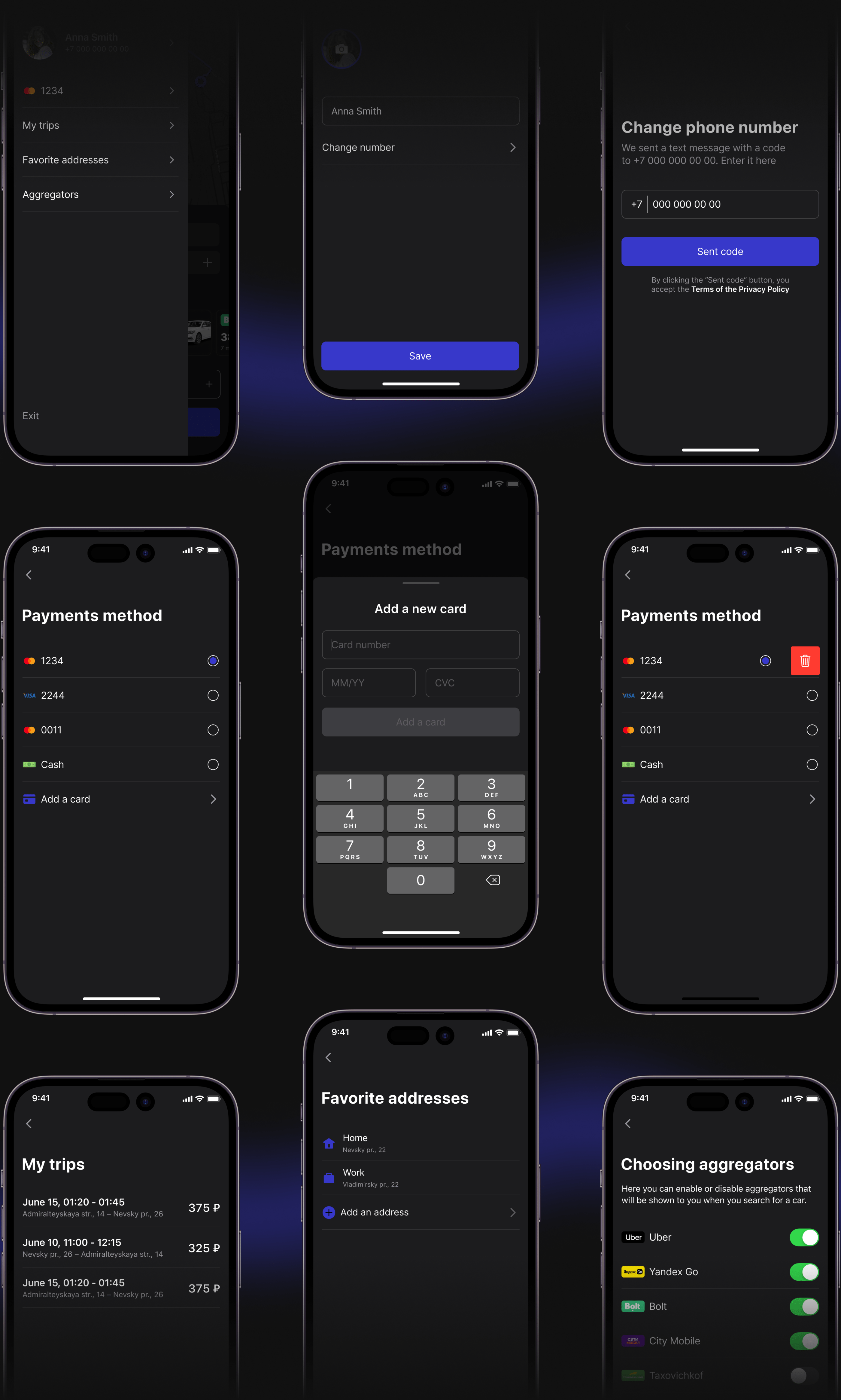SimpleTaxi – Mobile app UX/UI — Изображение №12 — Интерфейсы на Dprofile