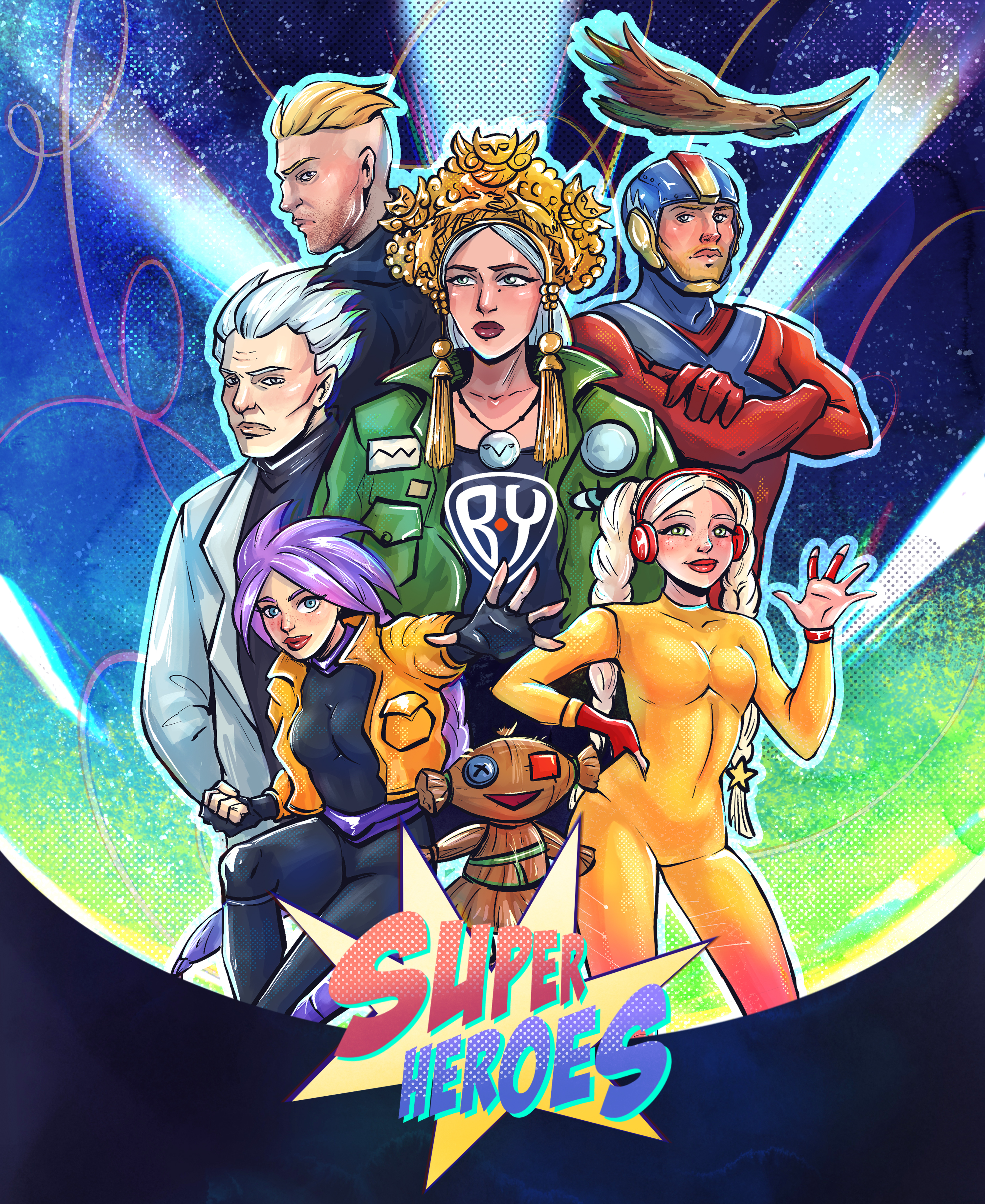 Комикс про русских супергероев — Изображение №1 — Иллюстрация на Dprofile
