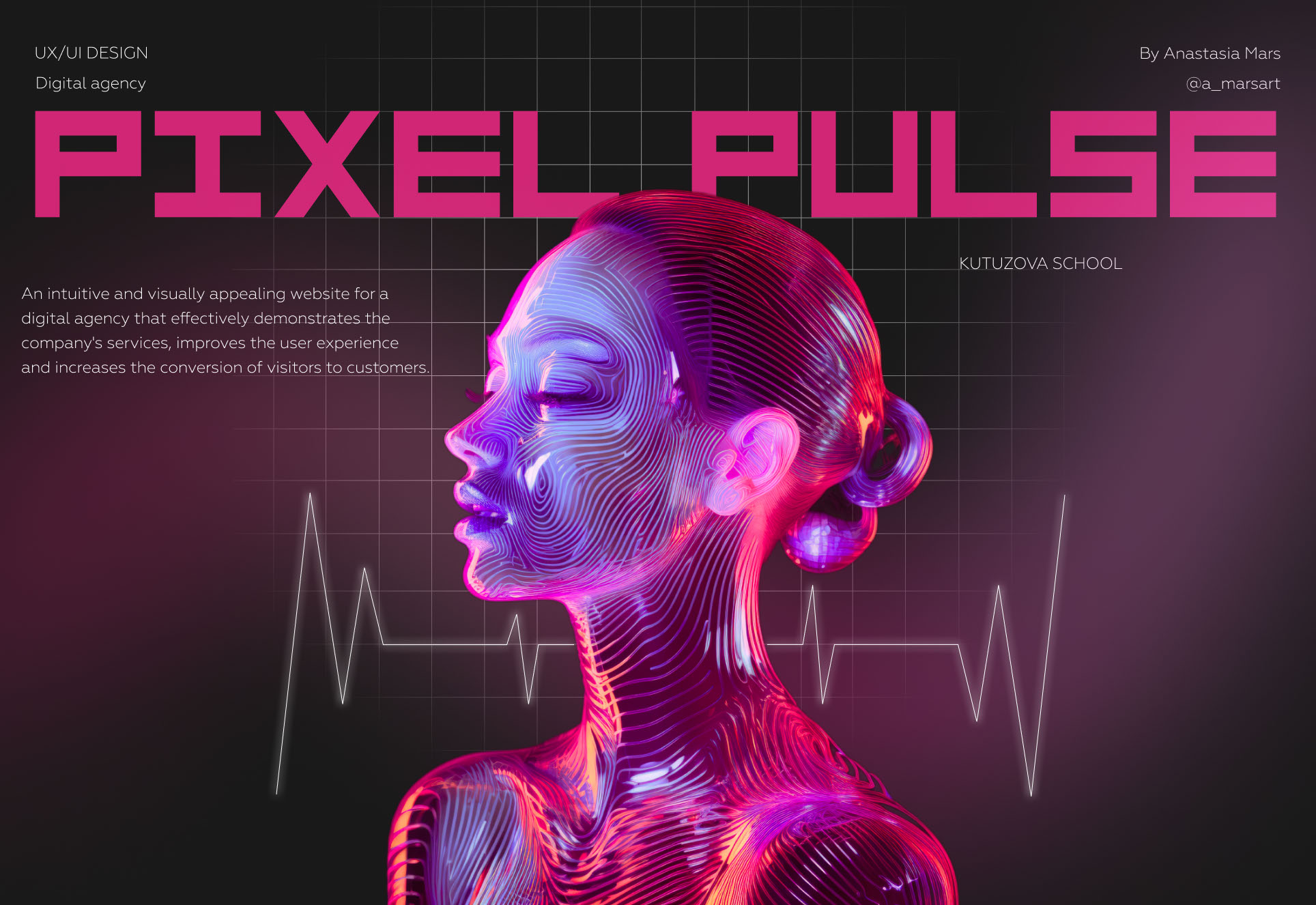 Digital Agency - PIXEL PULSE │ website — Изображение №1 — Интерфейсы на Dprofile