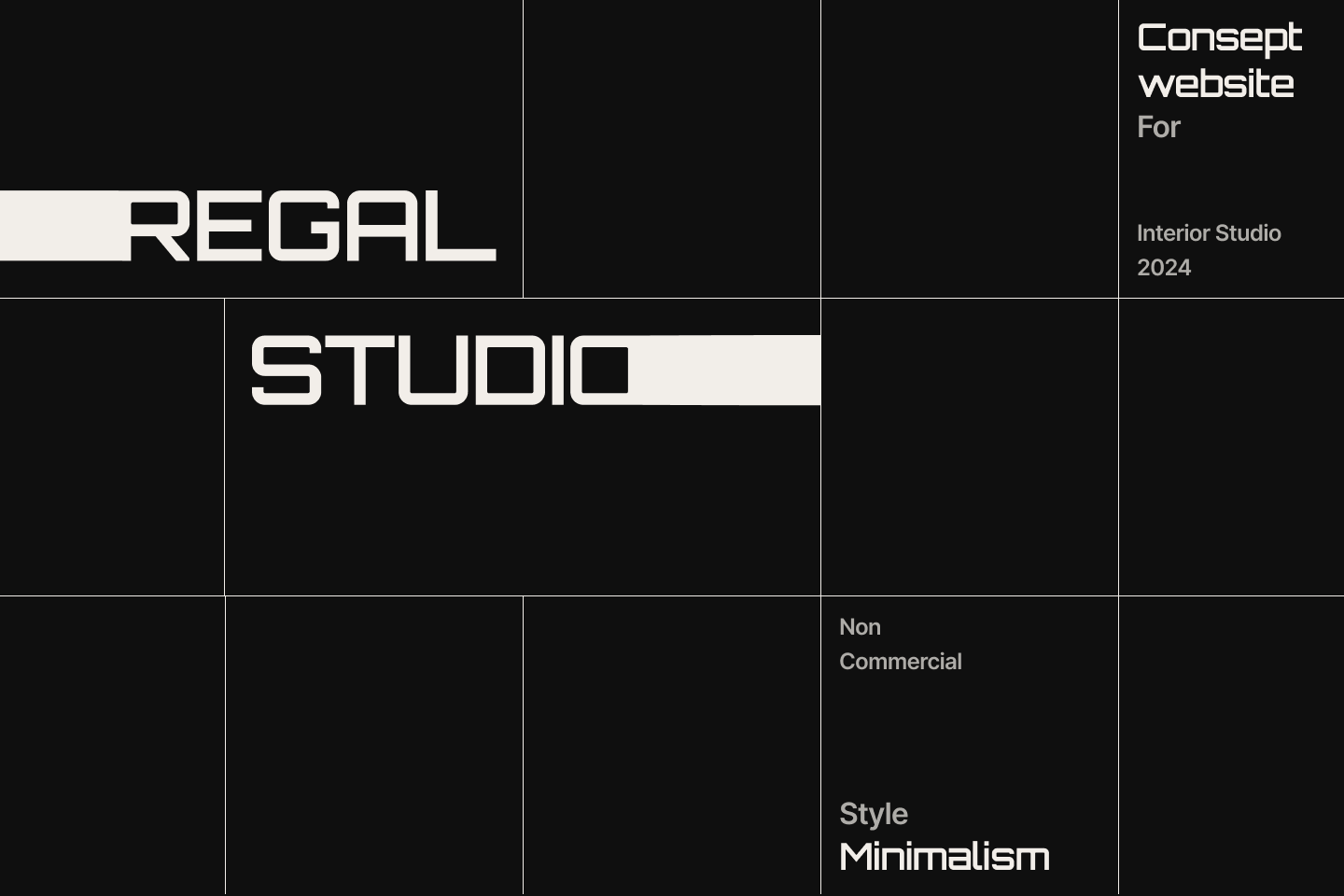 REGAL STUDIO | landing page — Изображение №1 — Интерфейсы на Dprofile