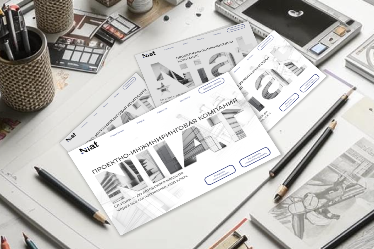 Проектно-архитектурная компания / Architecture company — Изображение №2 — Интерфейсы, Графика на Dprofile