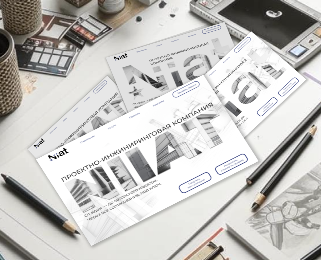 Проектно-архитектурная компания / Architecture company — Интерфейсы, Графика на Dprofile