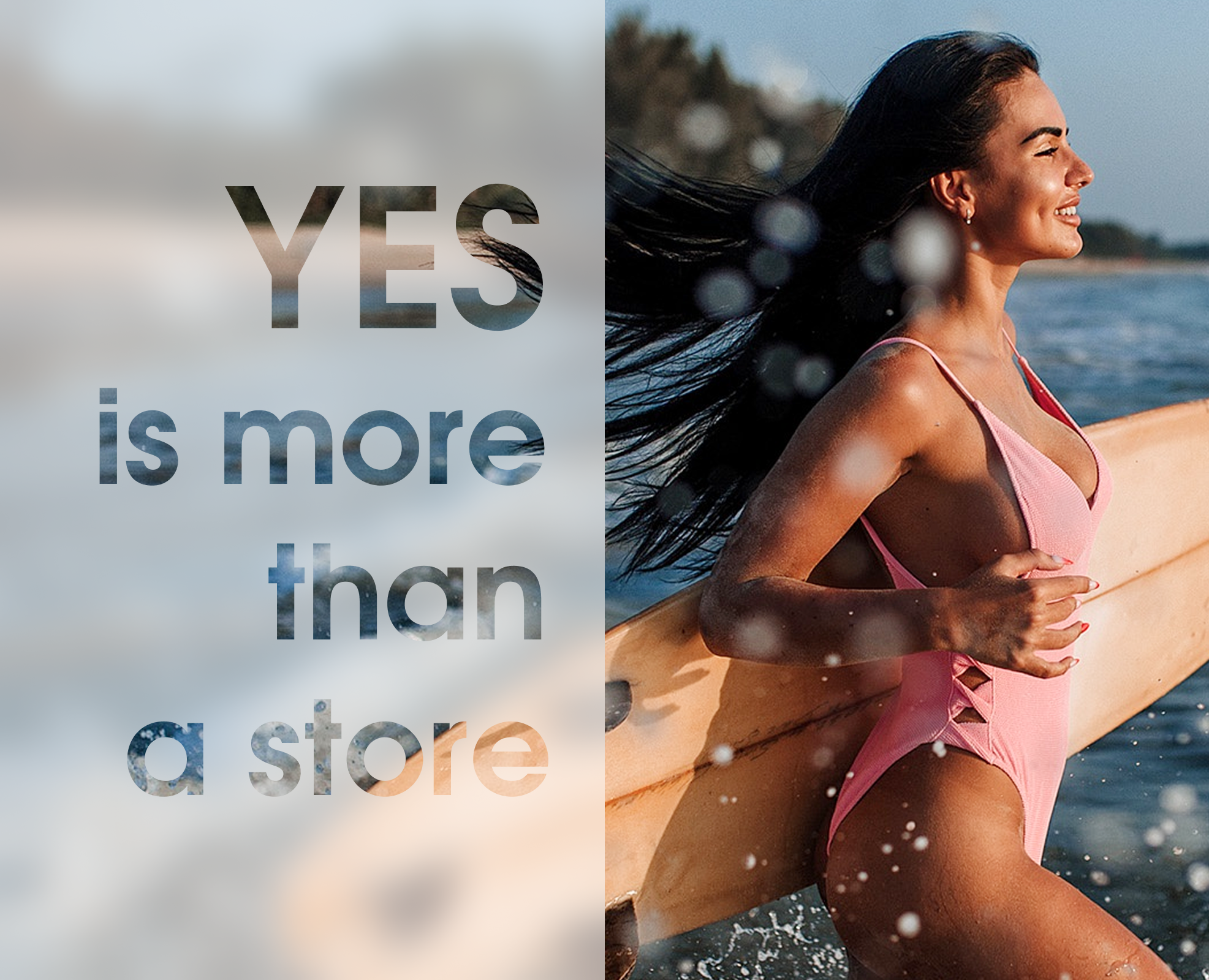 Online store of beachwear “Yes” / Website — Интерфейсы на Dprofile