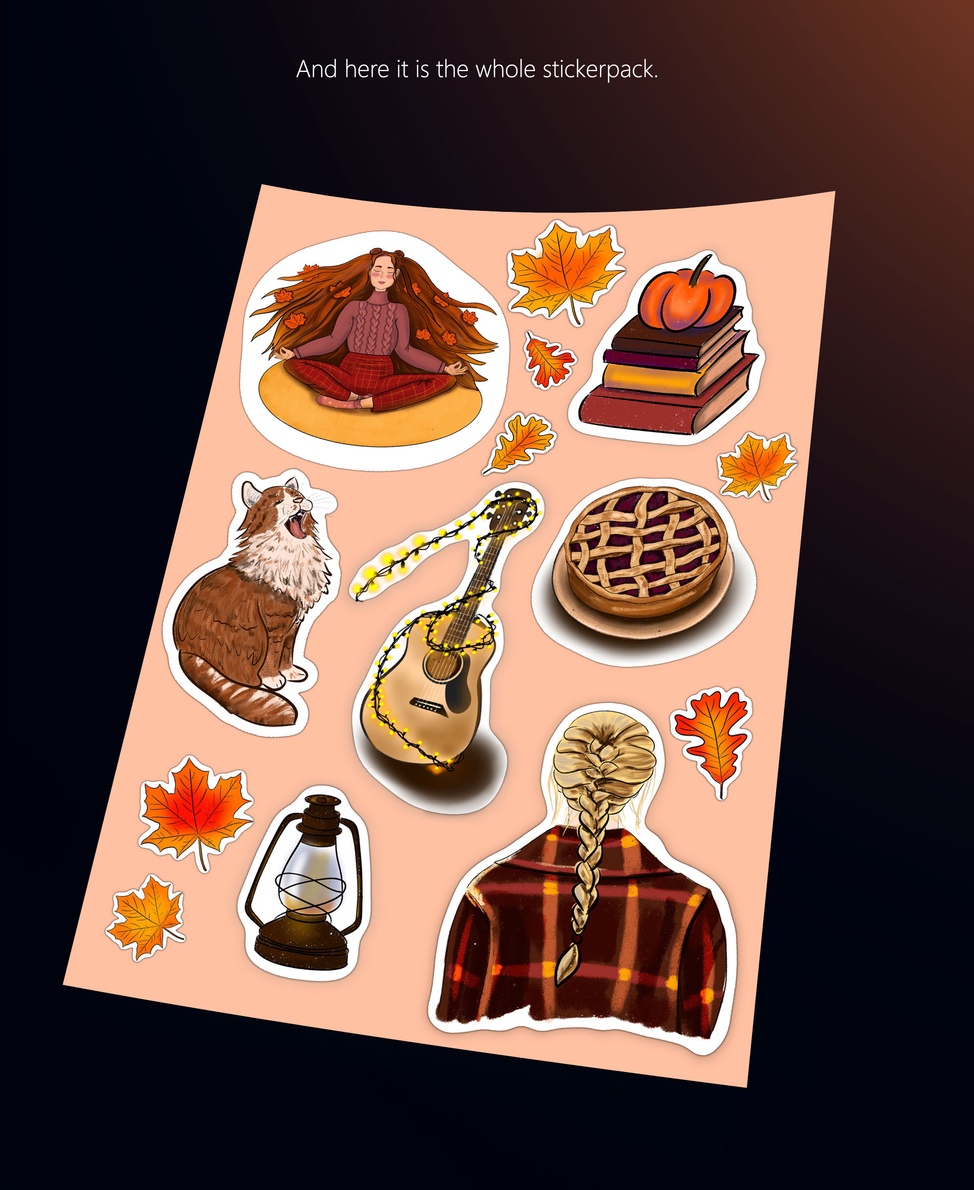 Осенний стикерпак — Изображение №4 — Иллюстрация на Dprofile