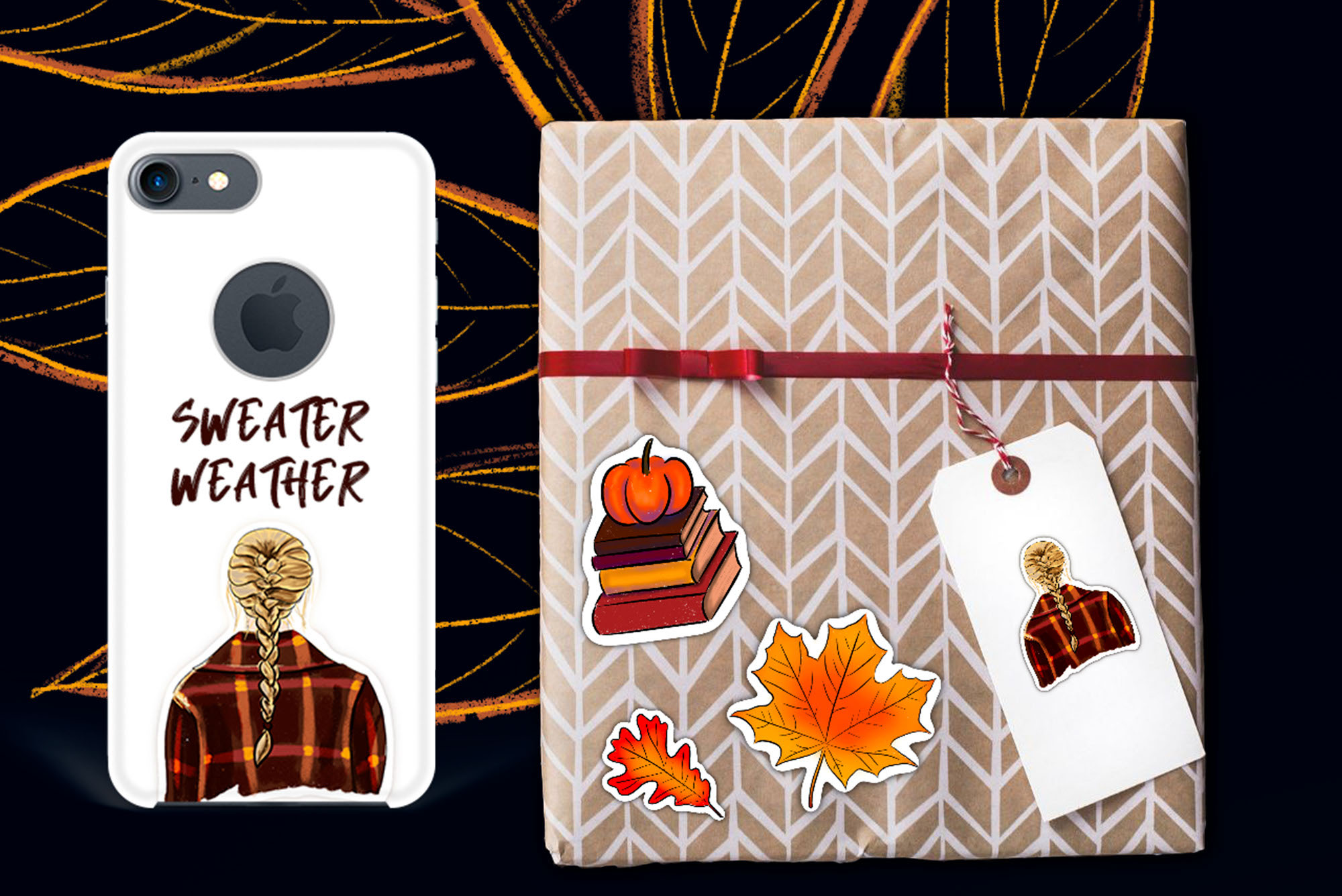 Осенний стикерпак — Изображение №8 — Иллюстрация на Dprofile